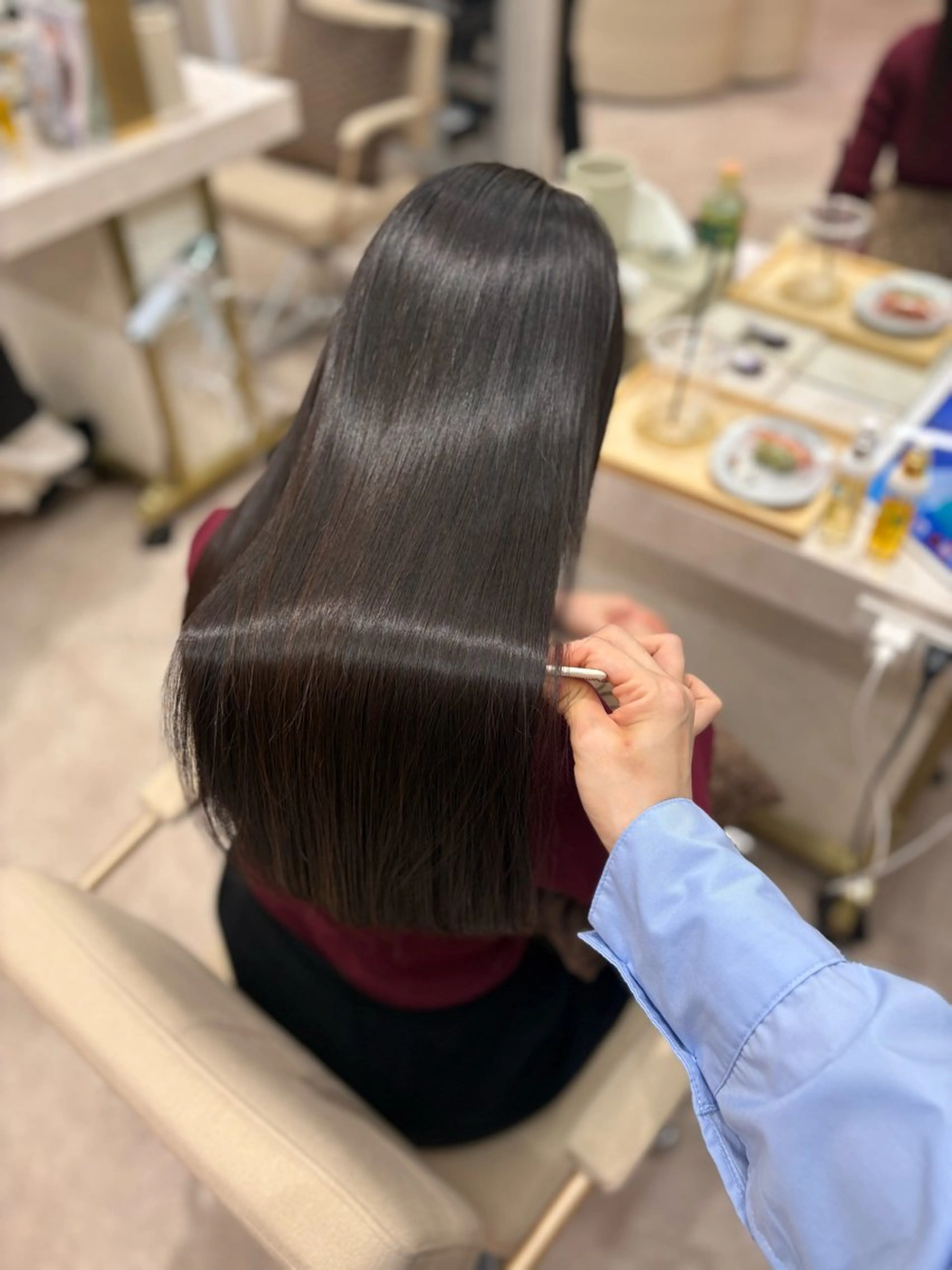 ロング 縮毛矯正 トリートメント 🫧美髪矯正特化🫧 小林杏夏のヘアスタイル