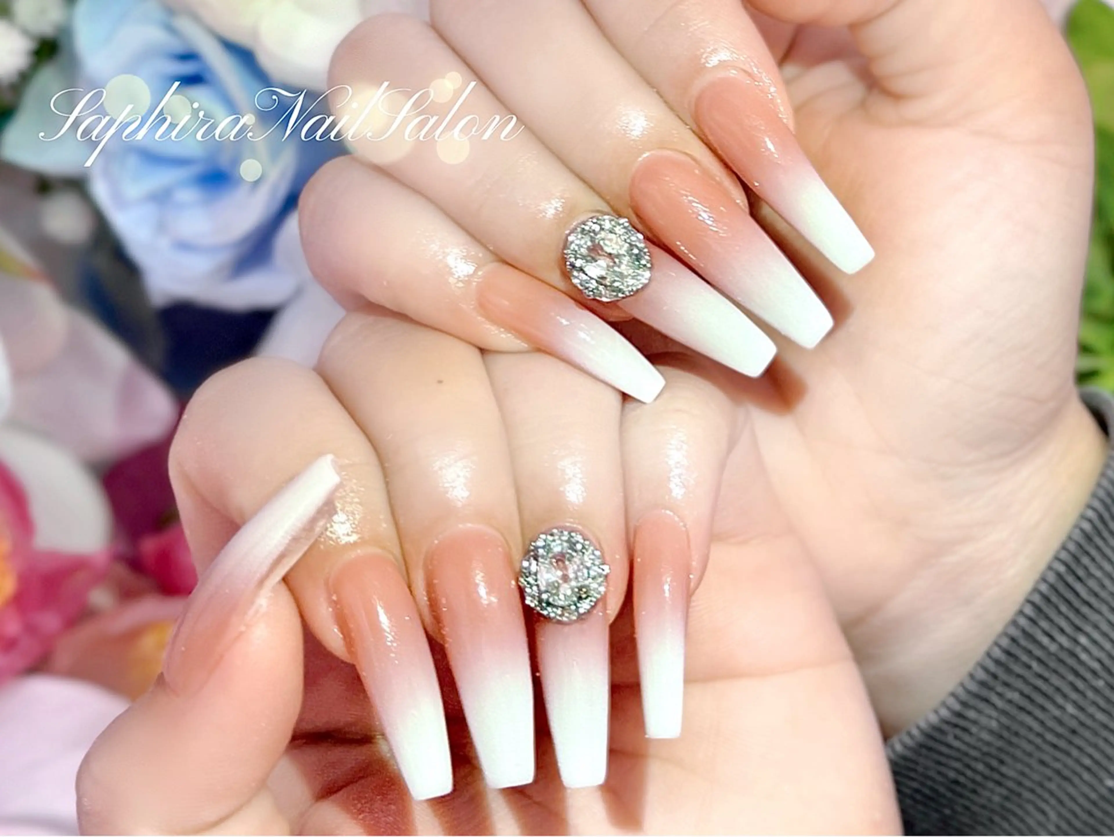 カラー ハンドネイル Saphiraネイル サロン錦糸町のネイルデザイン