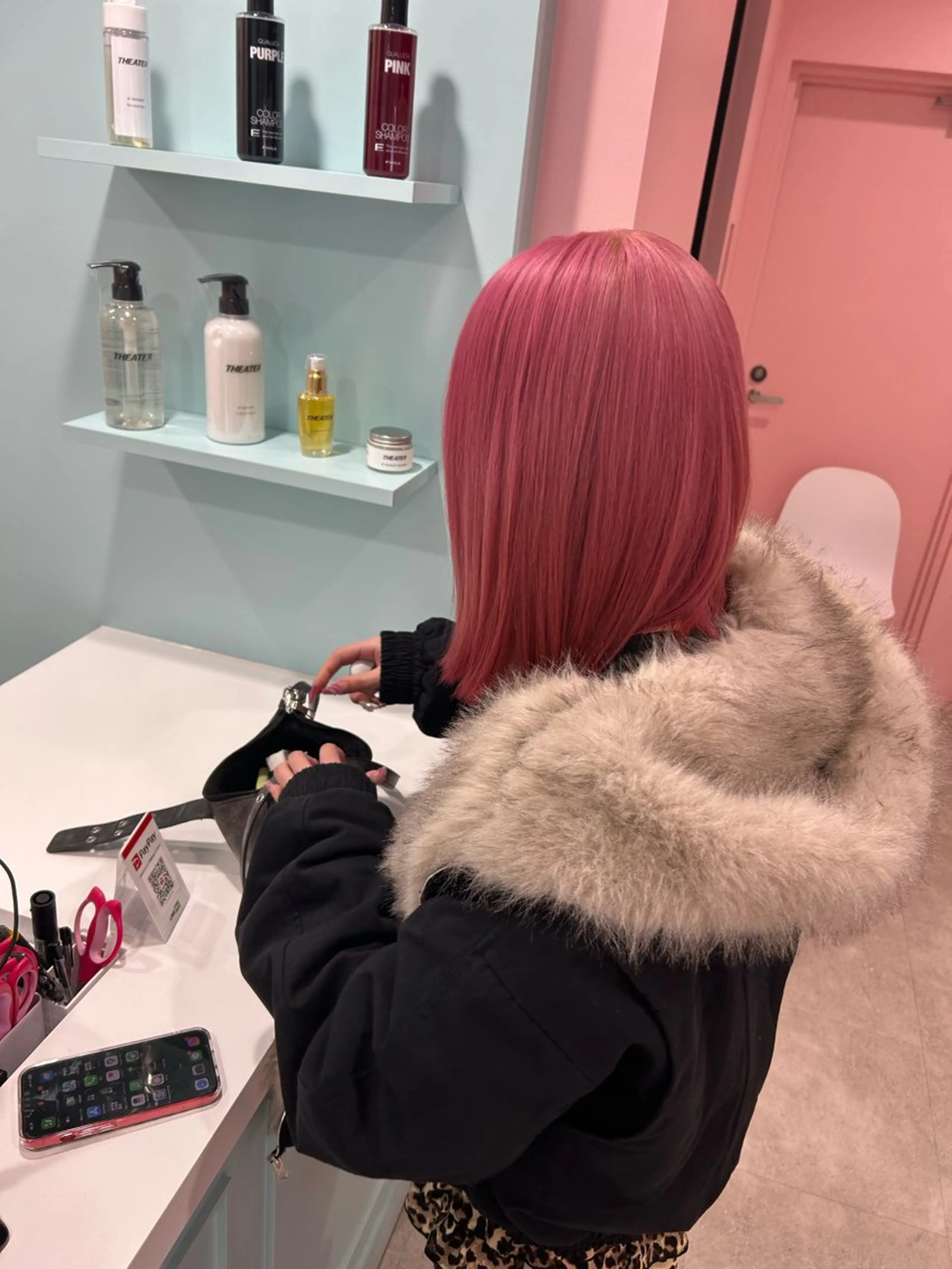 セミロング カラー 履歴修正屋さん／ ブロンド／ホワイトのヘアスタイル