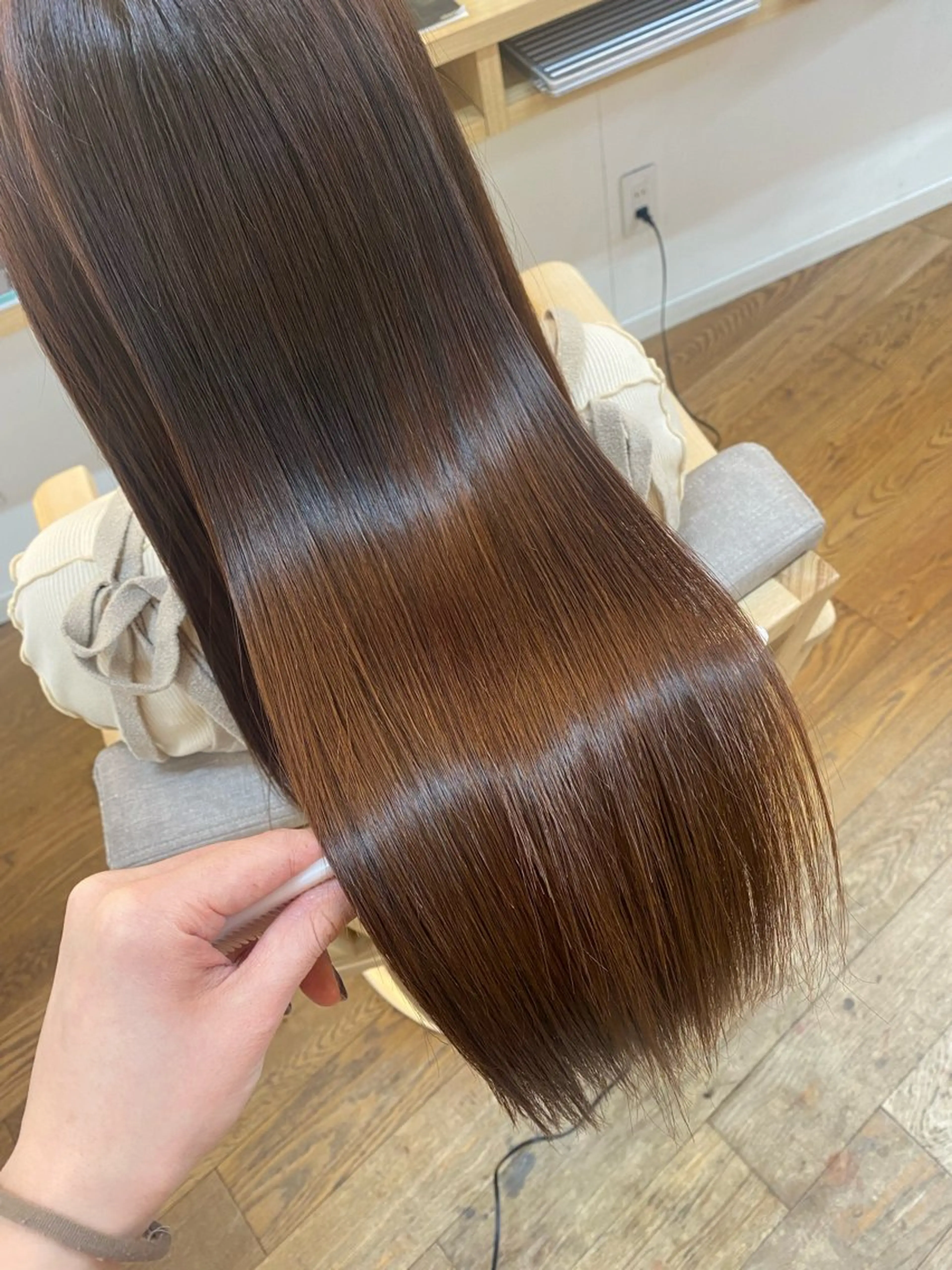 ロング カラー ヘアアレンジ トリートメント 韓国ヘア sasugaのヘアスタイル