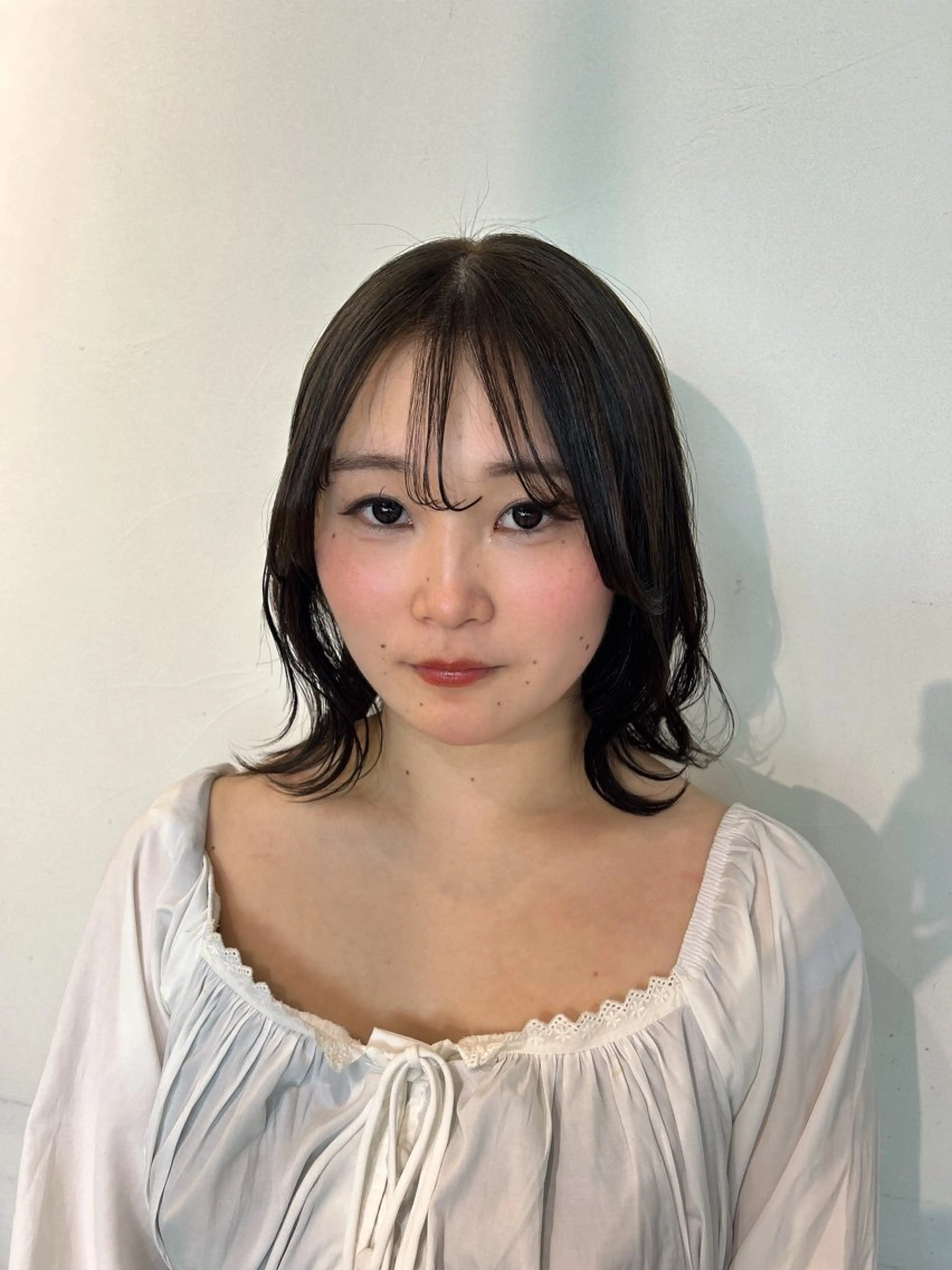 ミディアム カラー ブリーチ 透明感カラー ダブルカラー ブリーチなしカラー ヘアカラー 渋谷カラー/縮毛矯正 モデル募集🎀ふうかのヘアスタイル