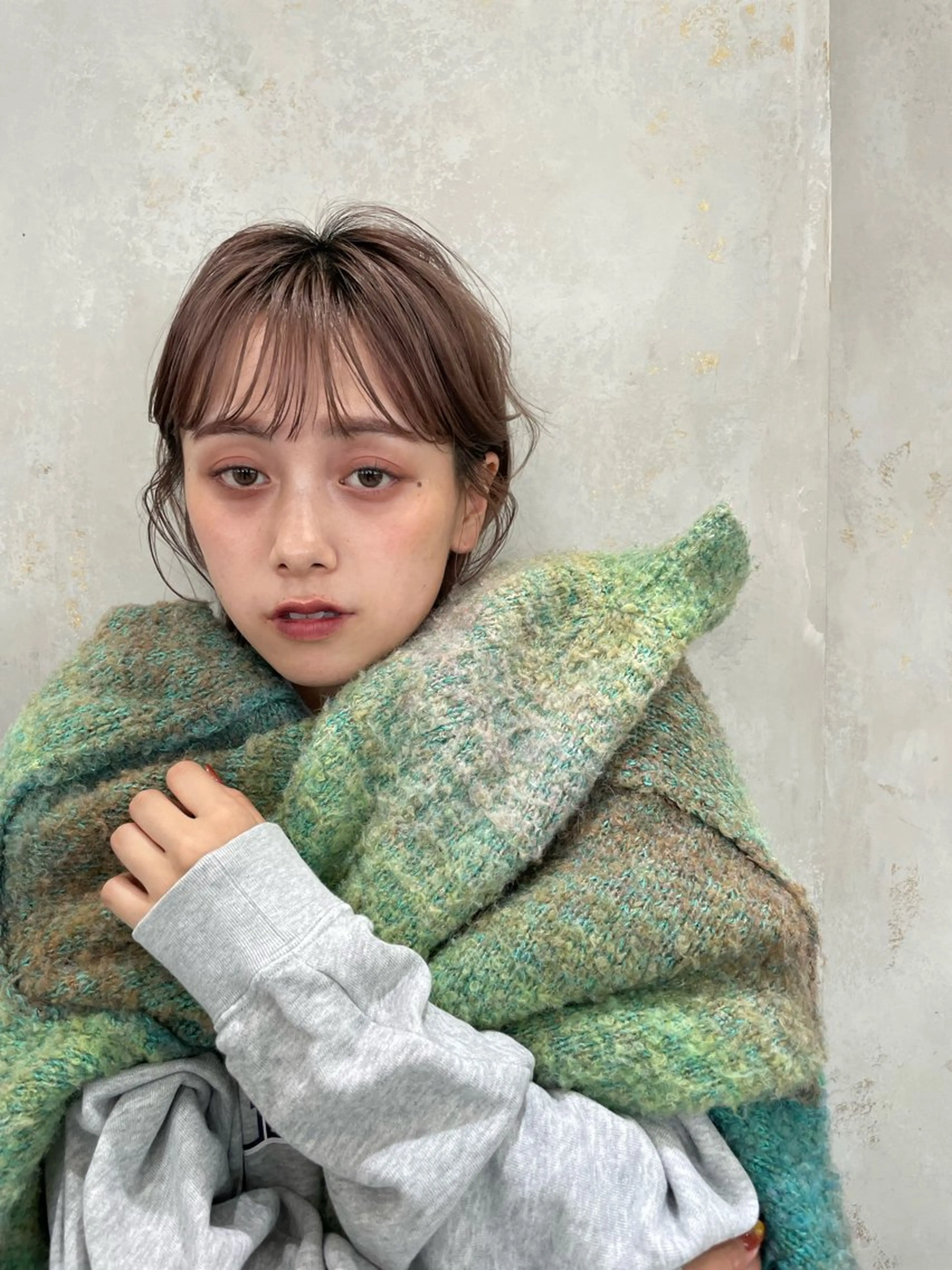 ミディアム 💖ボブ/髪質改善 顔周りレイヤー/ユイのヘアスタイル