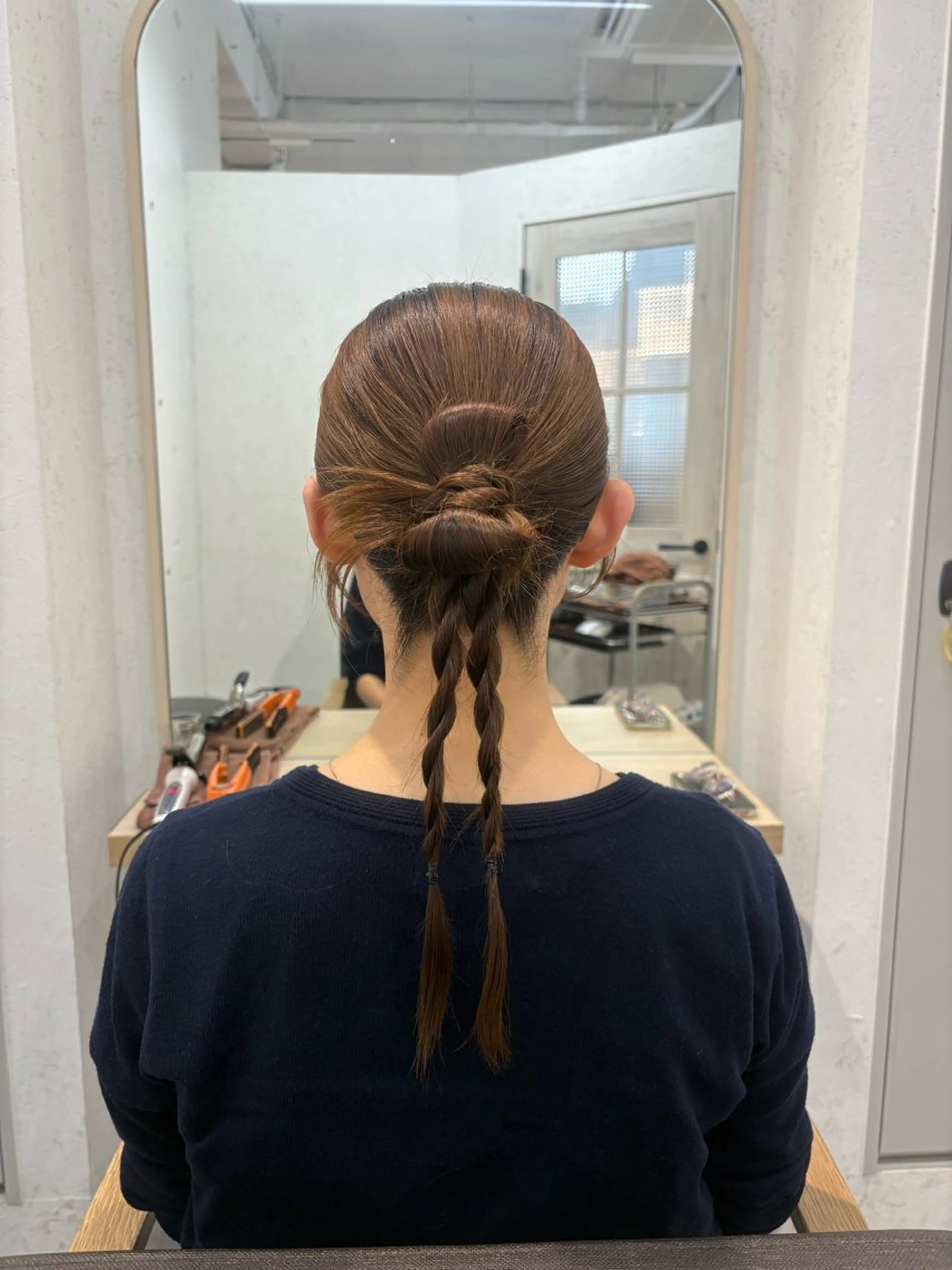 セミロング ヘアアレンジ 結婚式・ブライダル ヘアアレンジ🌸 城津唯のヘアスタイル