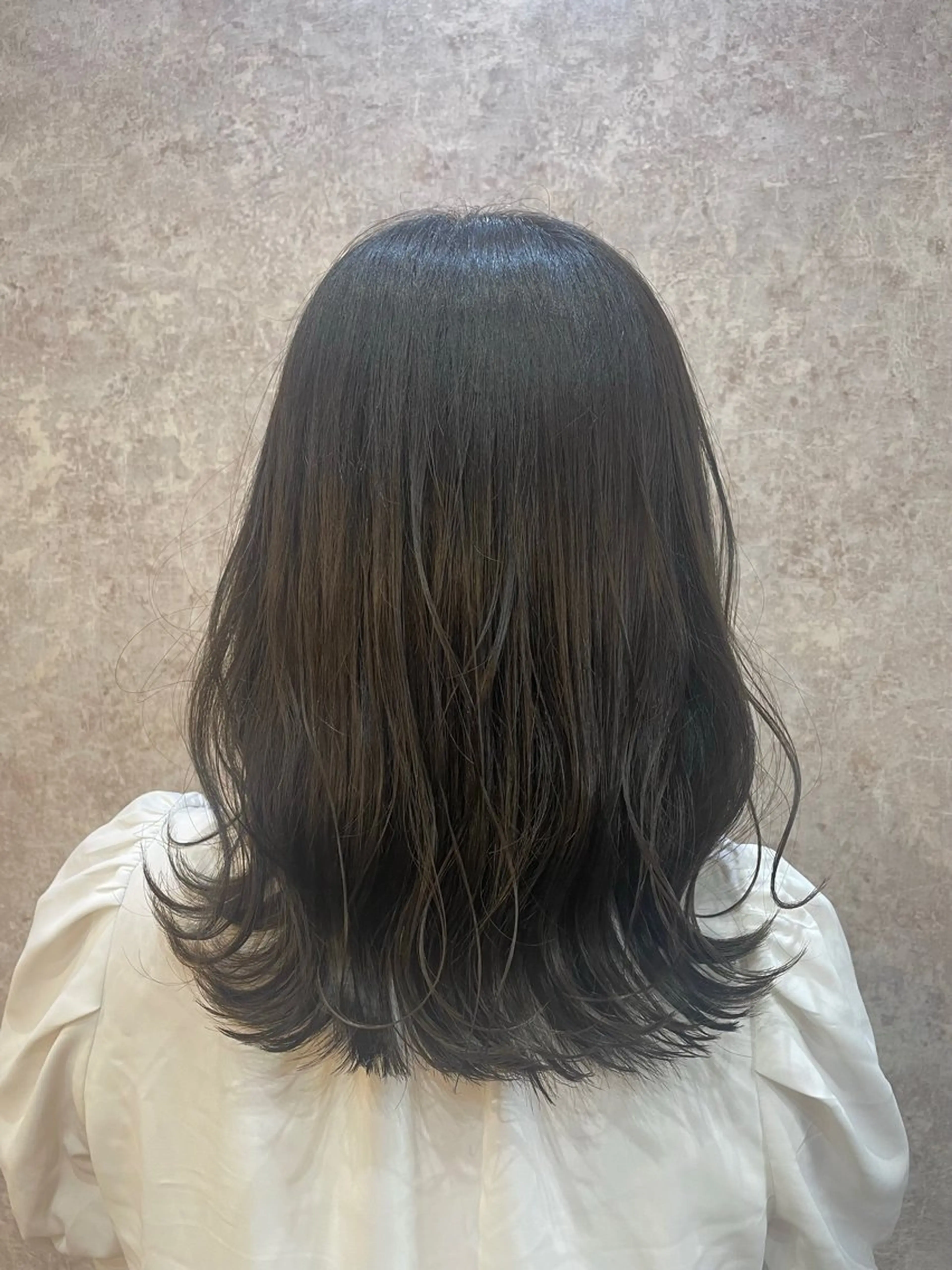 セミロング カラー 外ハネヘア naf ふせのヘアスタイル
