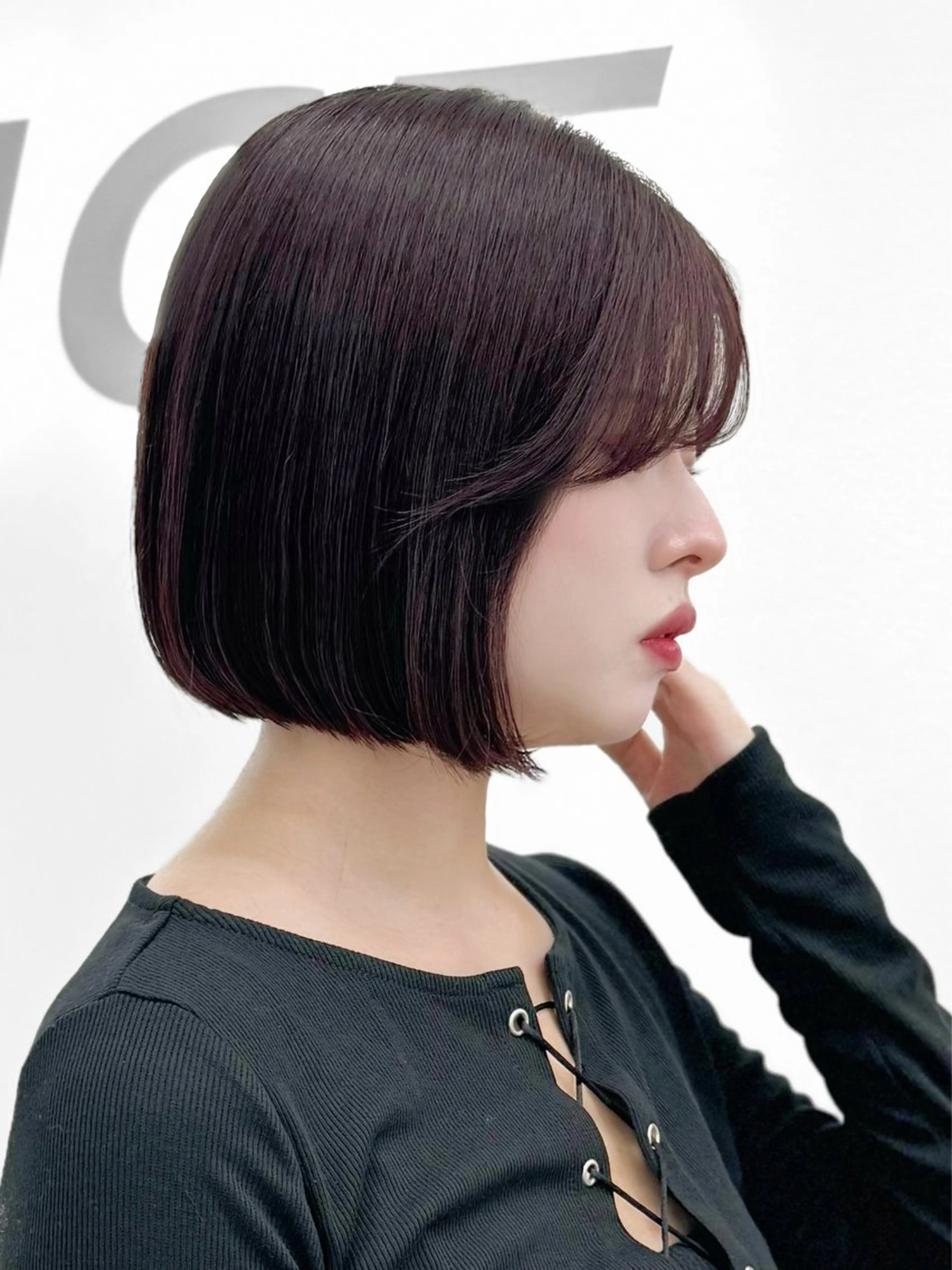 ショート カラー ヘアアレンジ 縮毛矯正🤍 盛れるボブ/ひかりのヘアスタイル
