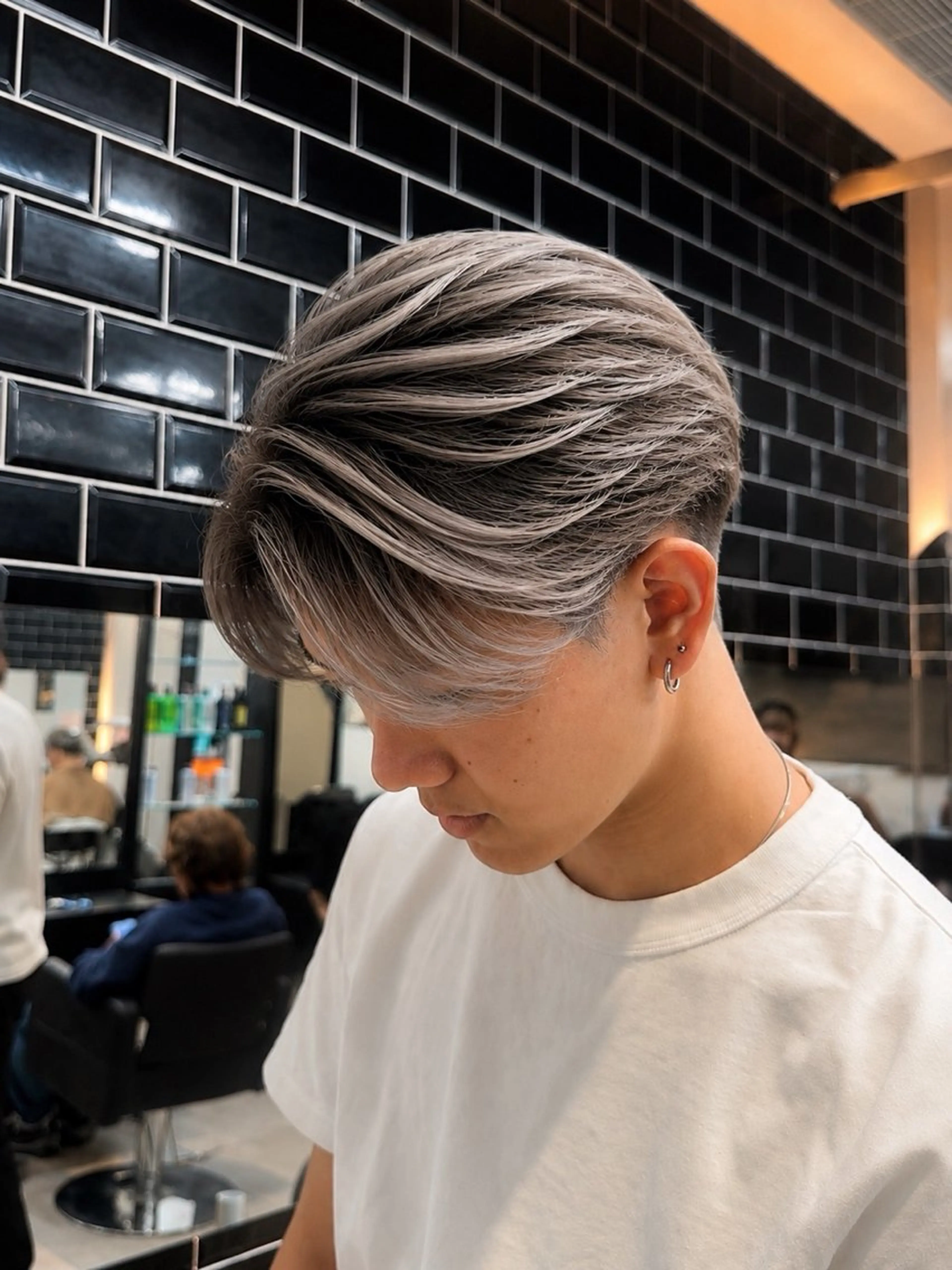 ショート カラー メンズ カット ヘアカラー ヘアセット 【men's Lapis横浜】海人のヘアスタイル
