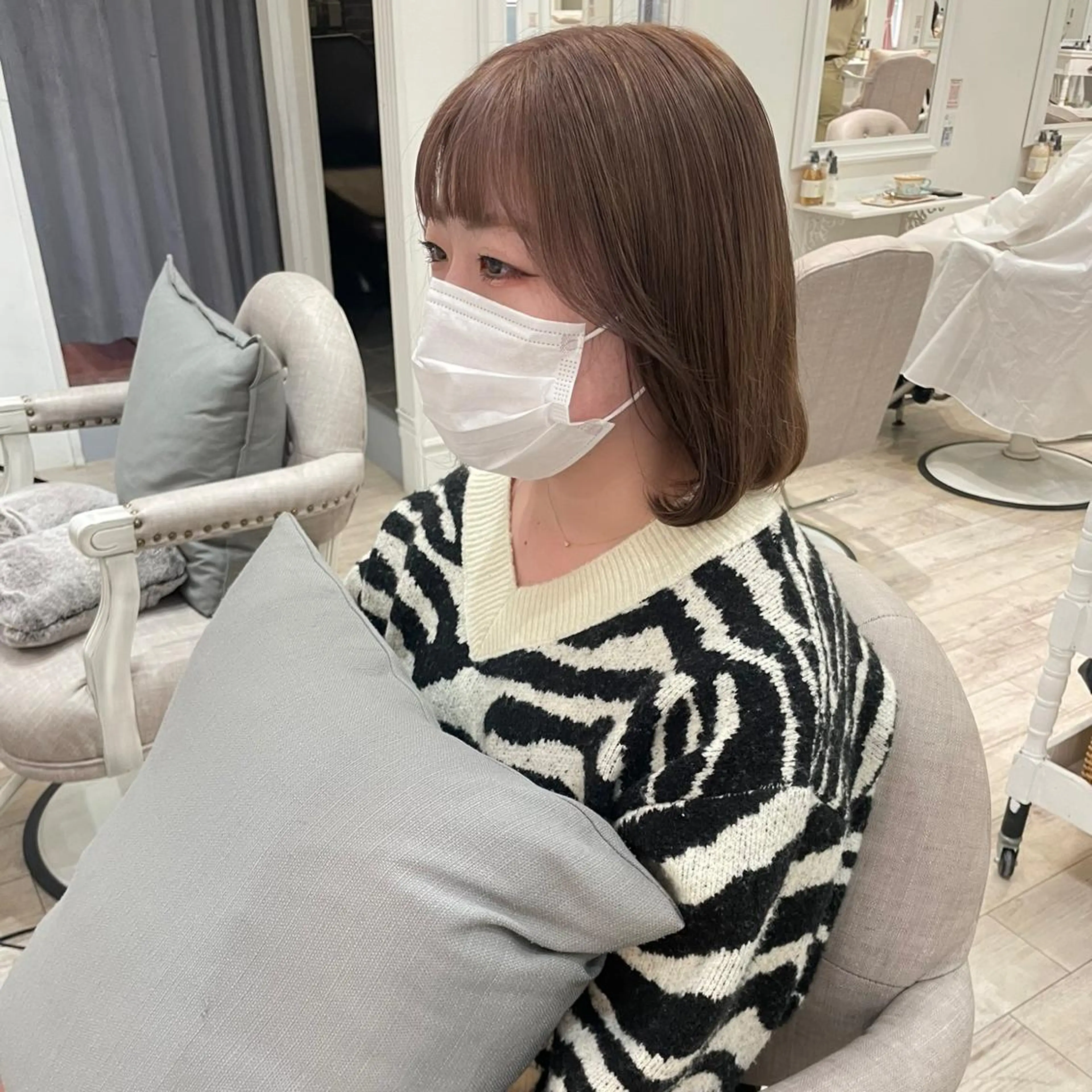 ショート カラー ベージュカラー ヘアアレンジ/ 暖色🩵hazukiのヘアスタイル