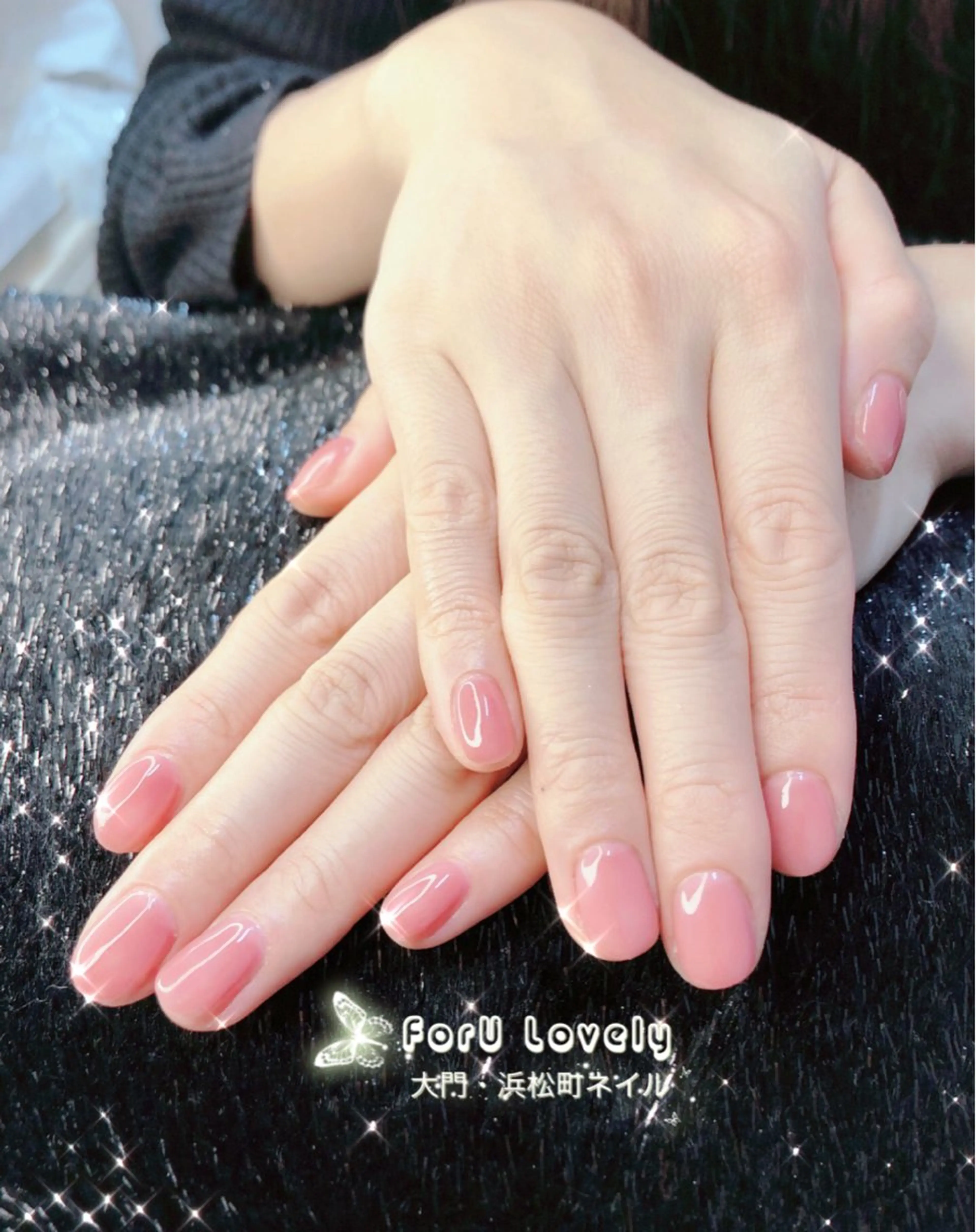 ネイル フレンチネイル ガラスフレンチ 韓国ネイル スカルプネイル 春ネイル ハンドネイル ハンドケア 大門浜松町 ネイルのネイルデザイン