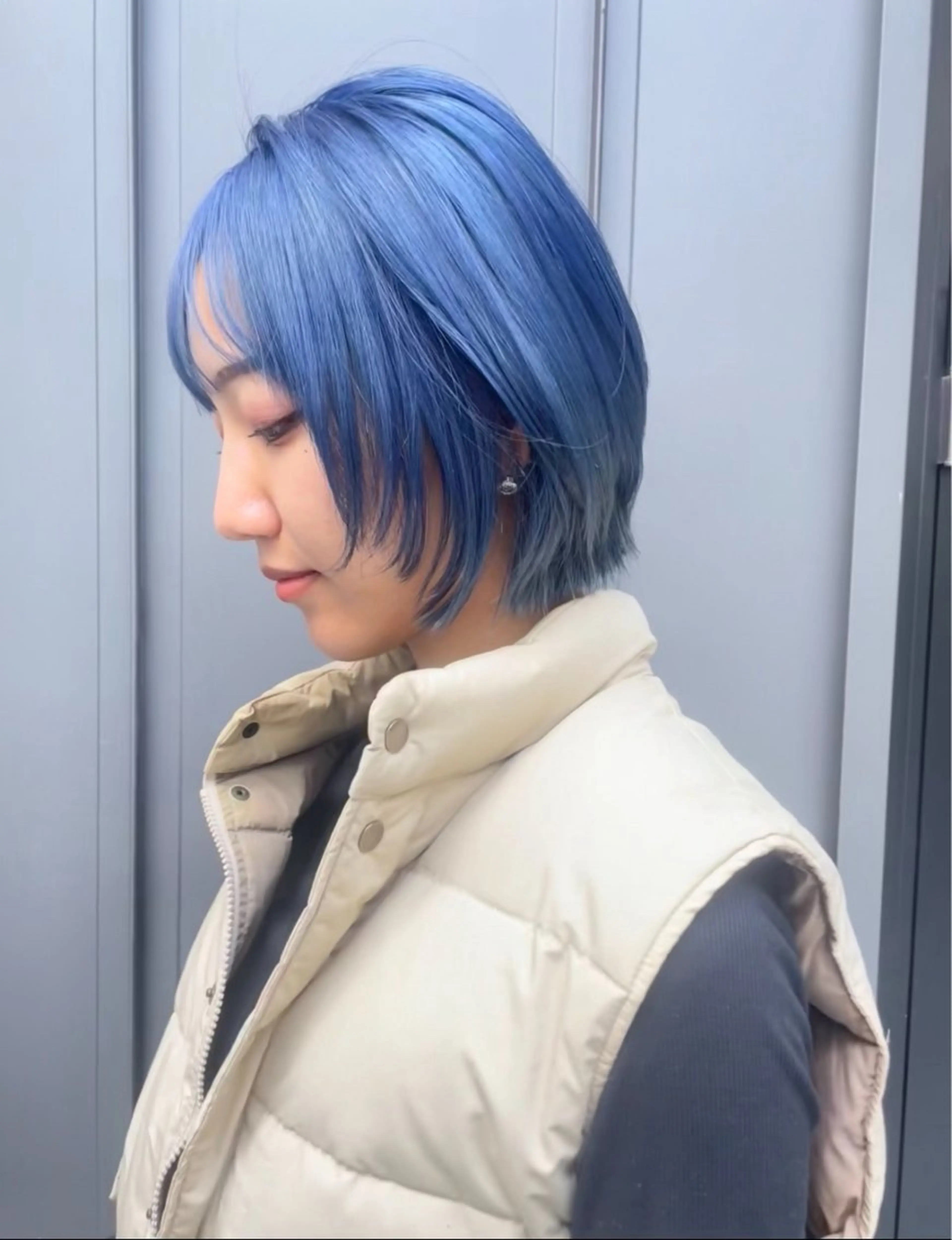 カラー ブリーチ ブルーカラー カットモデル募集中/ 原宿/MOENOのヘアスタイル