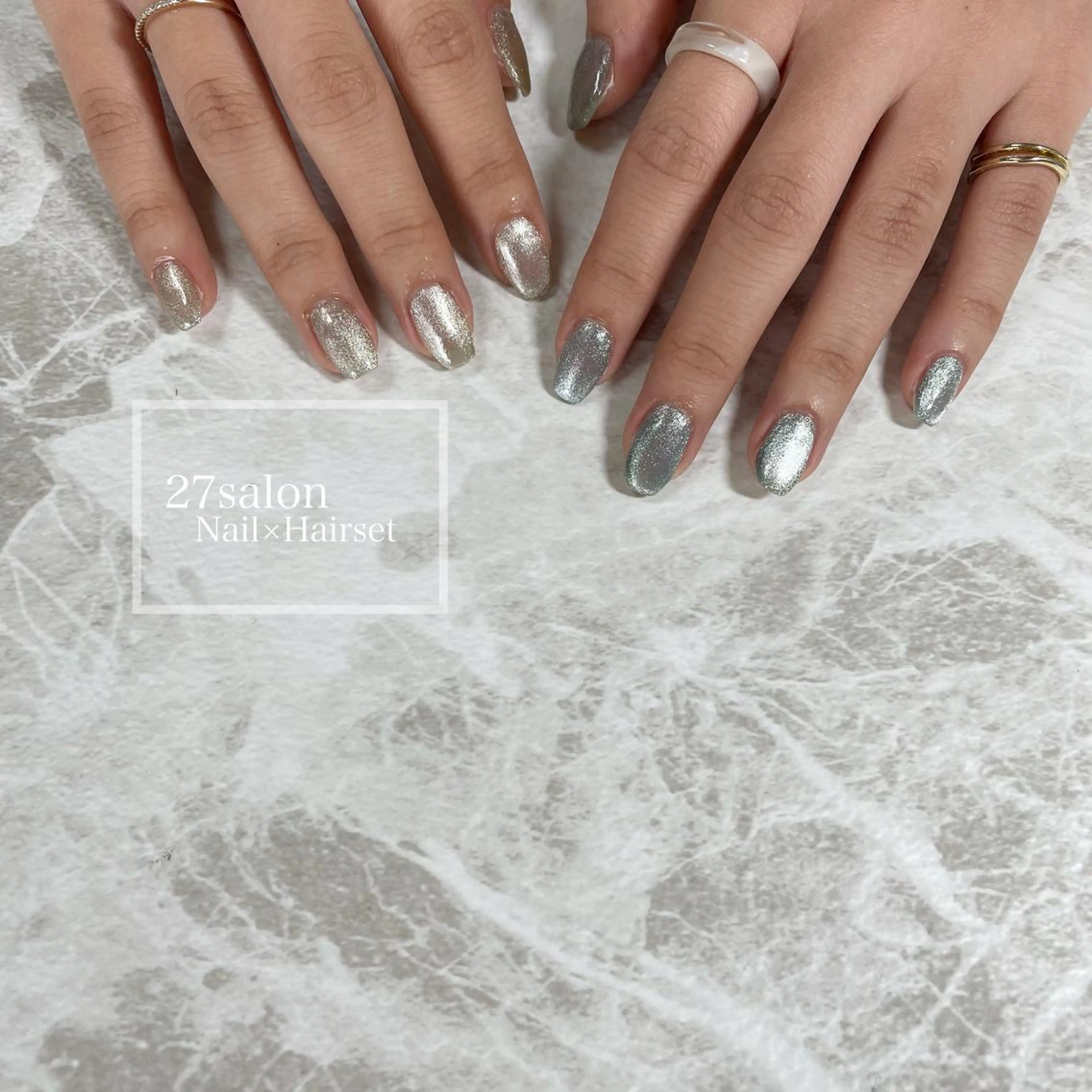 ネイル マグネットネイル 27salon yuinaのネイルデザイン