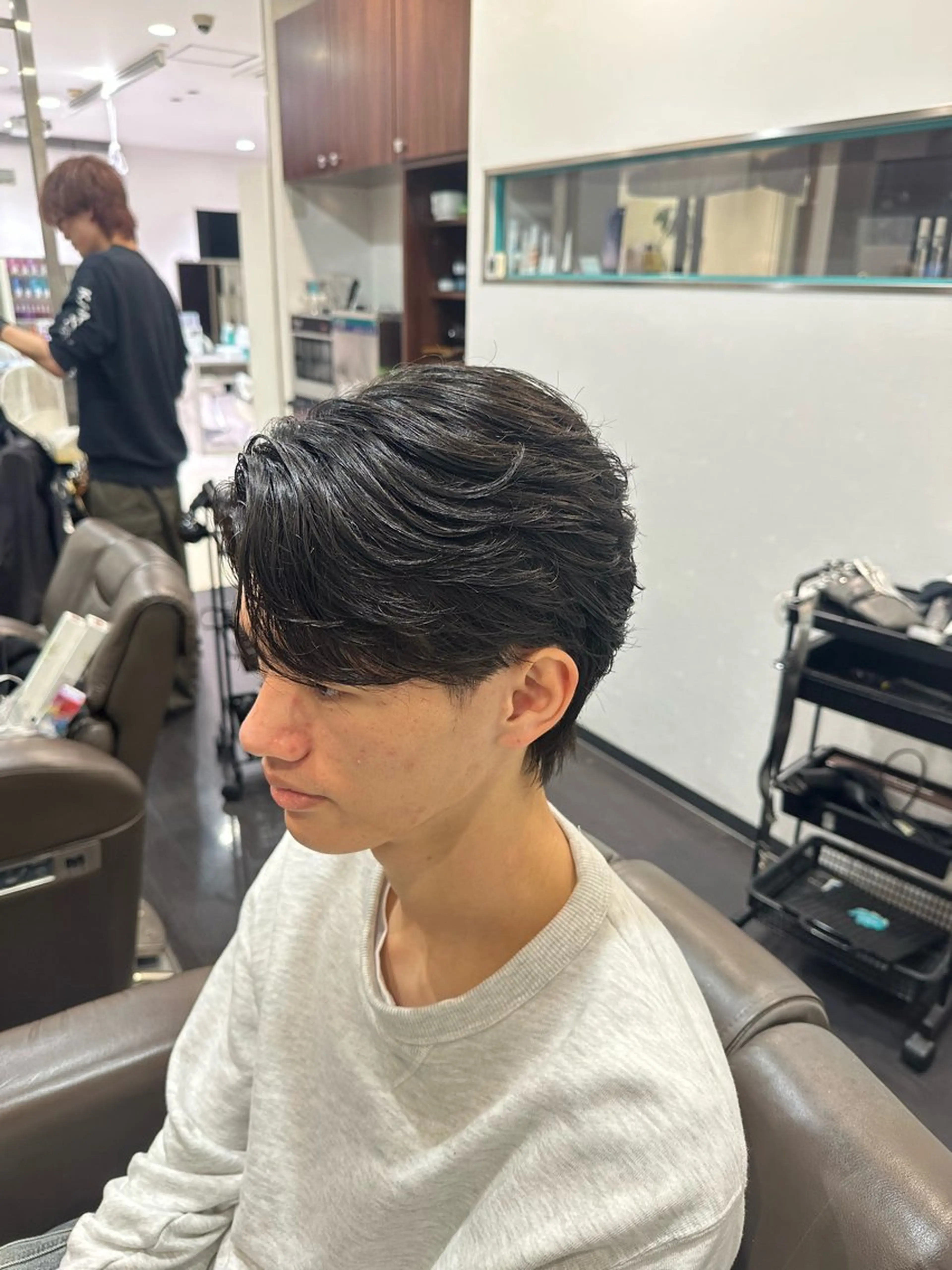 ミディアム カット ヘッドスパ ヘアセット 緒方 将聖のヘアスタイル