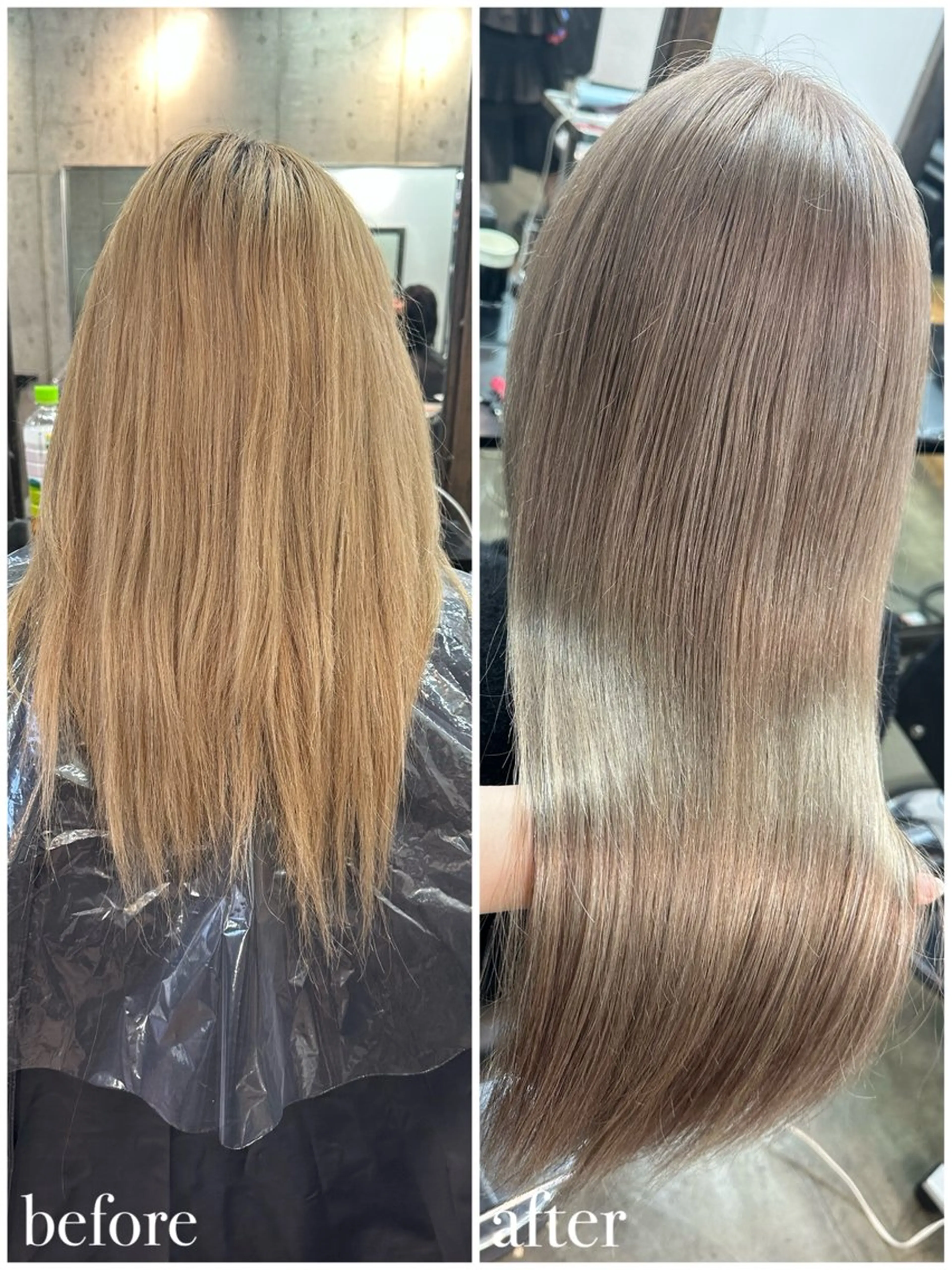 🦋ケアブリーチ+カラー+オージュア5stepTr+シールエクステ60枚🦋最高級バージンレミー毛【人毛100%✨】の写真