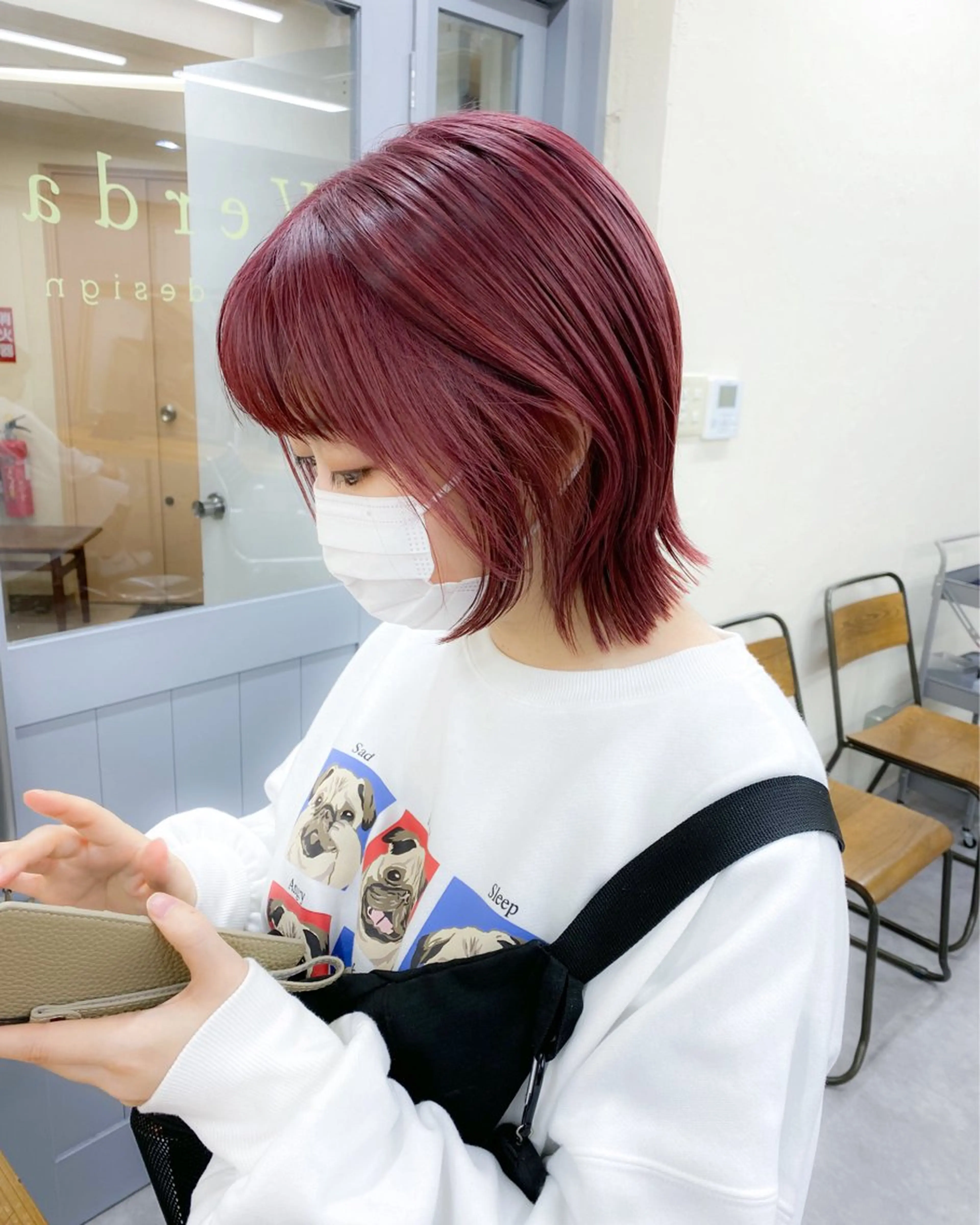 ショート カラー アッシュ ベージュカラー ブリーチ ブラウンカラー ケアブリーチ レイヤー暖色カラー 池袋Yamamotoのヘアスタイル