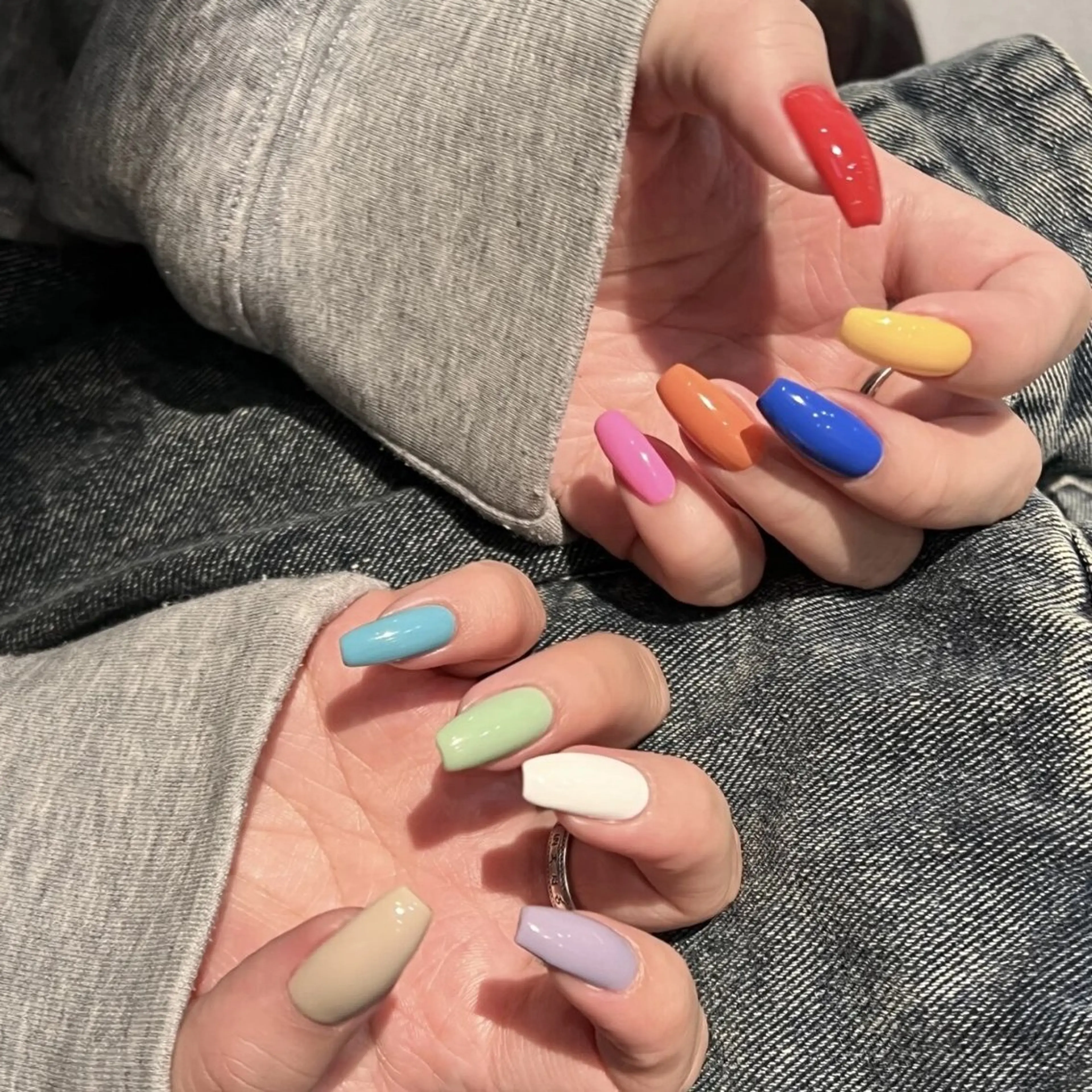 ネイル フレンチネイル ジェルネイル ガーリー グラデーション キラキラネイル Liora nail スカルプ専門店のネイルデザイン