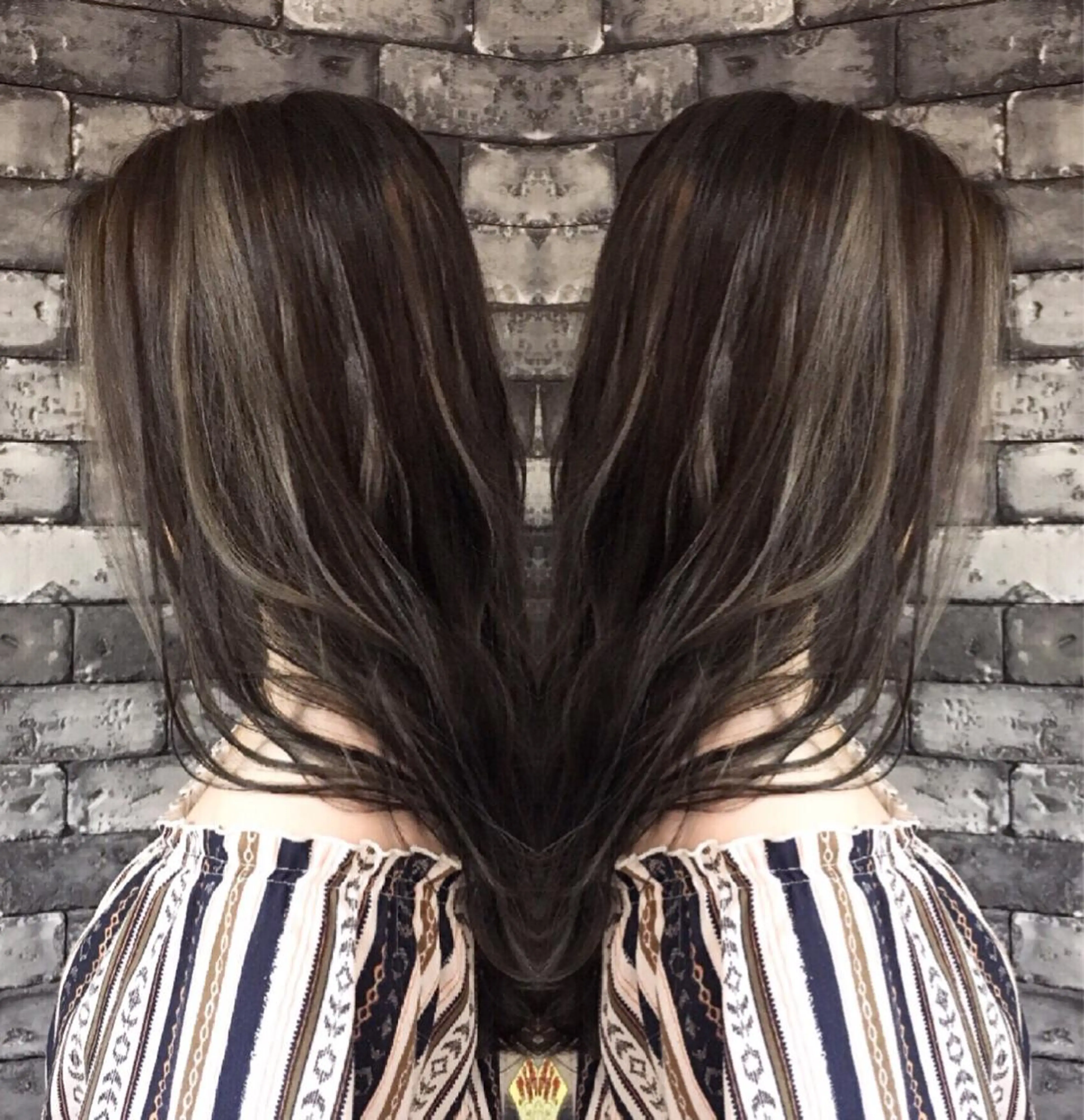 ロング 3Dハイライト 外国人風カラー ハイライト ❤️千葉県代表❤️ 店長❤️柿本翔一朗のヘアスタイル