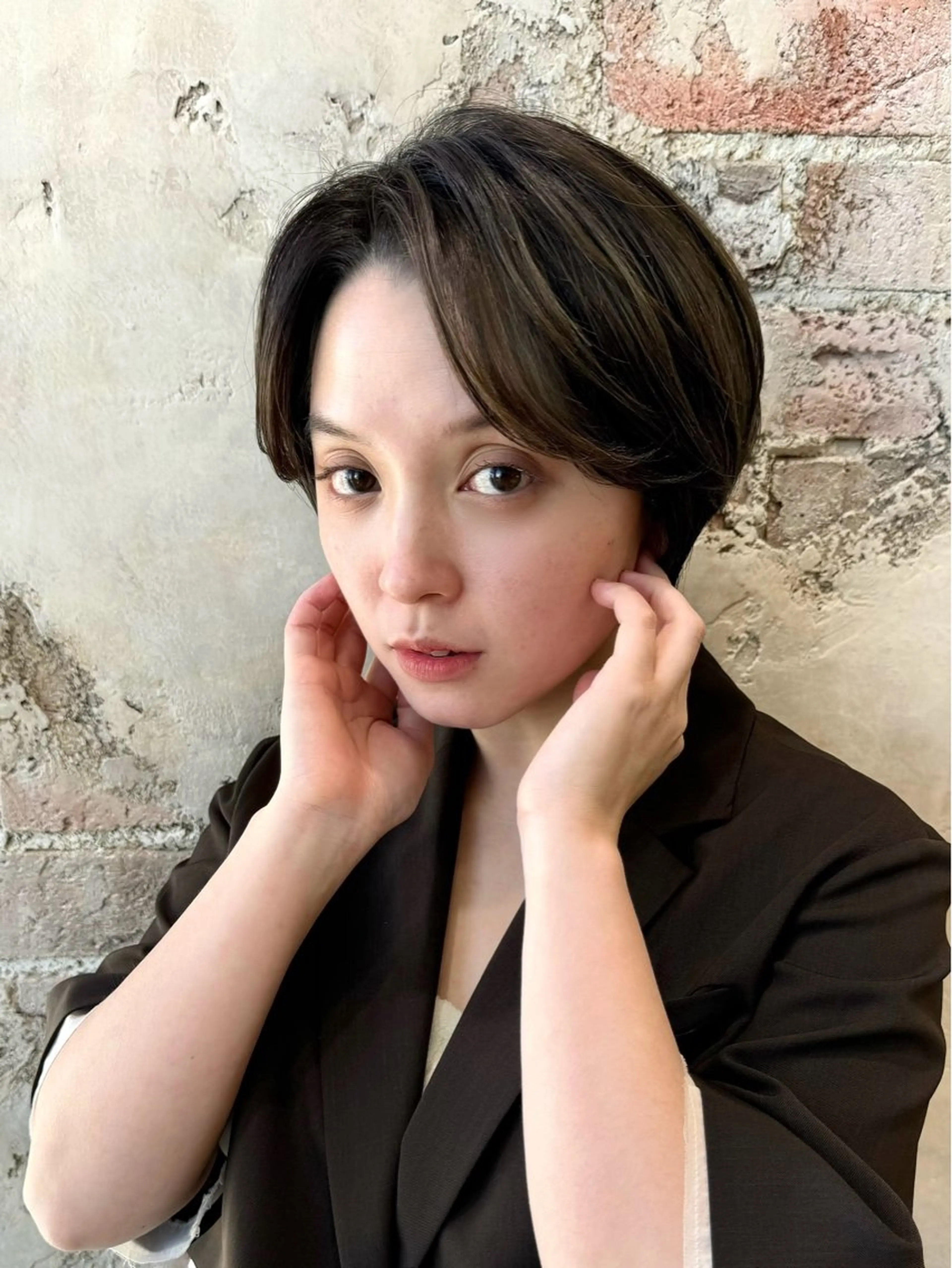 ショート カラー カット ヘアカラー トリートメント 💍新宿ショート 💍岩田莉奈のヘアスタイル