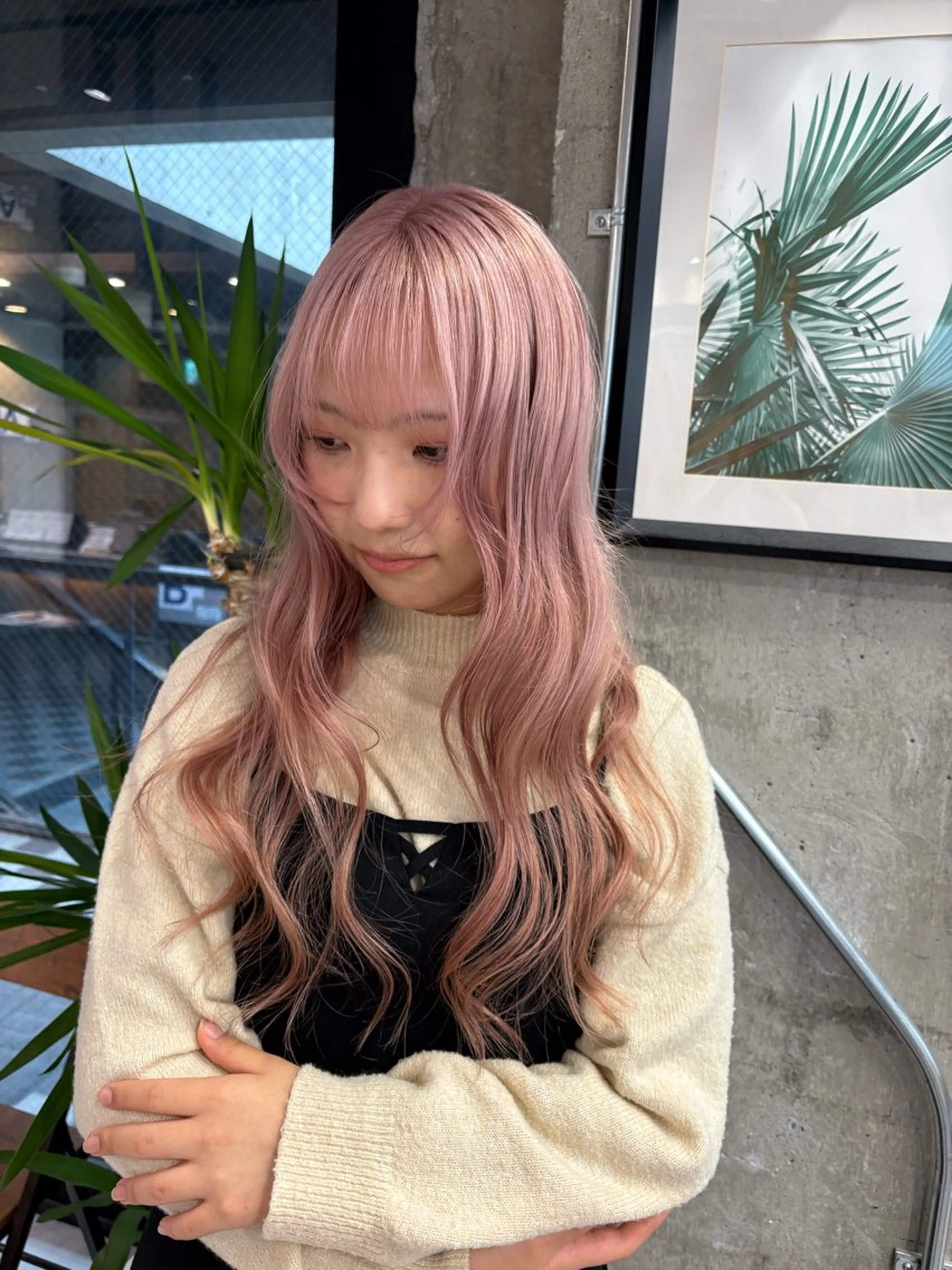 ロング カラー ヘアカラー KAEDE🌺Wカ ラー/ホワイトカラーのヘアスタイル