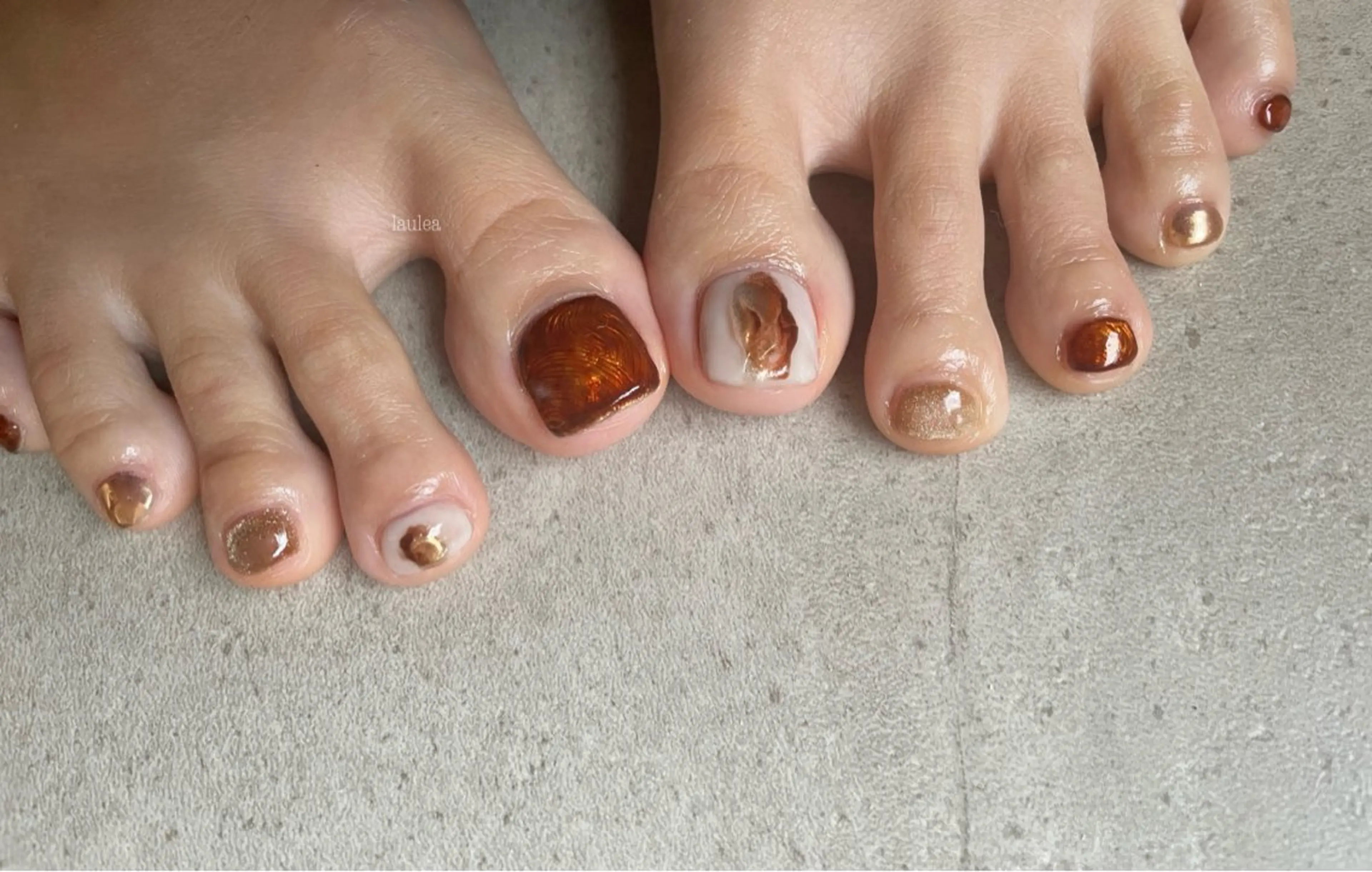 ネイル フットネイル nagase yumiのネイルデザイン