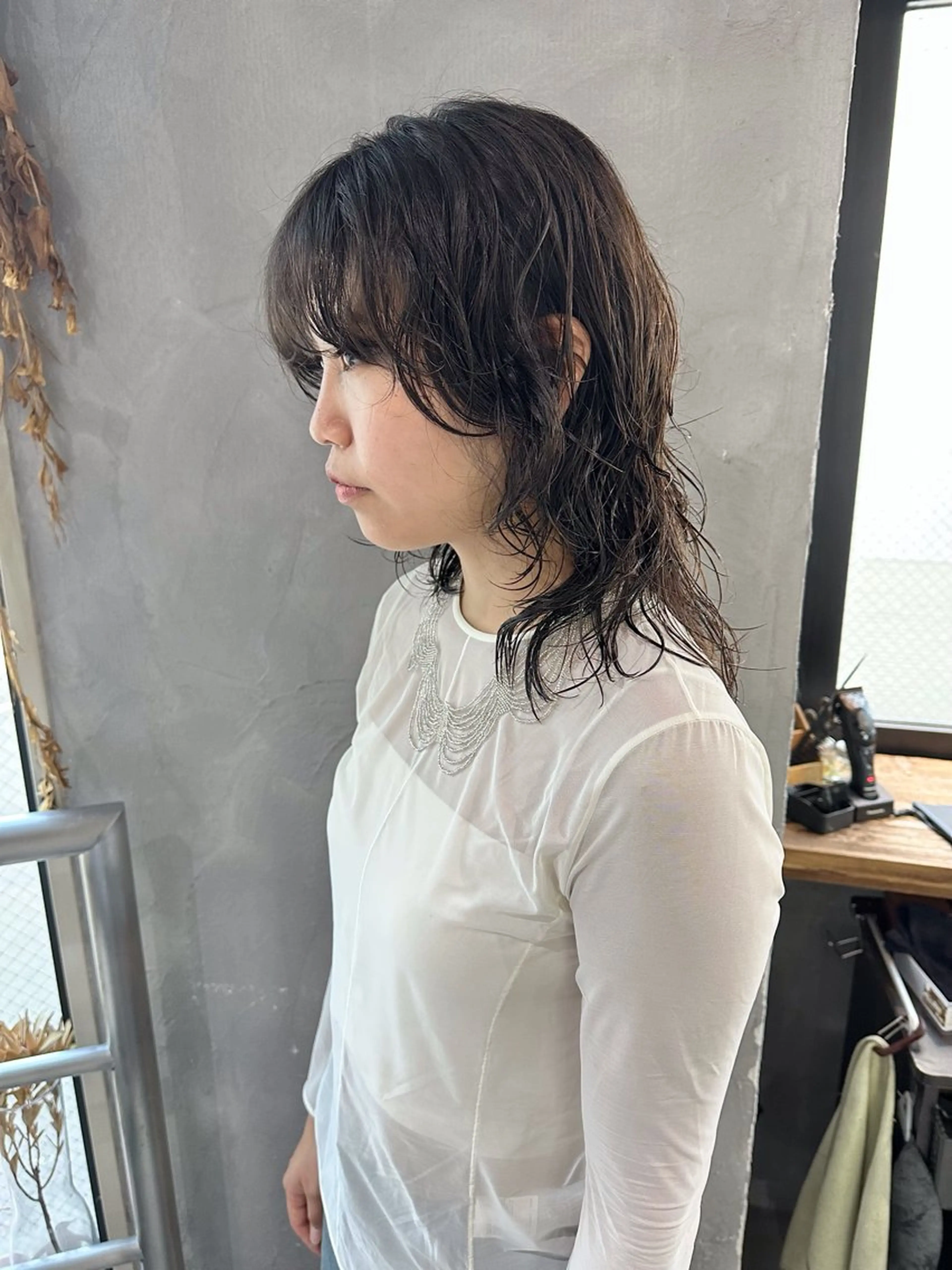 ミディアム パーマ ミディアムパーマ レイヤーカット ウルフ/レイヤー🪐 MANAのヘアスタイル