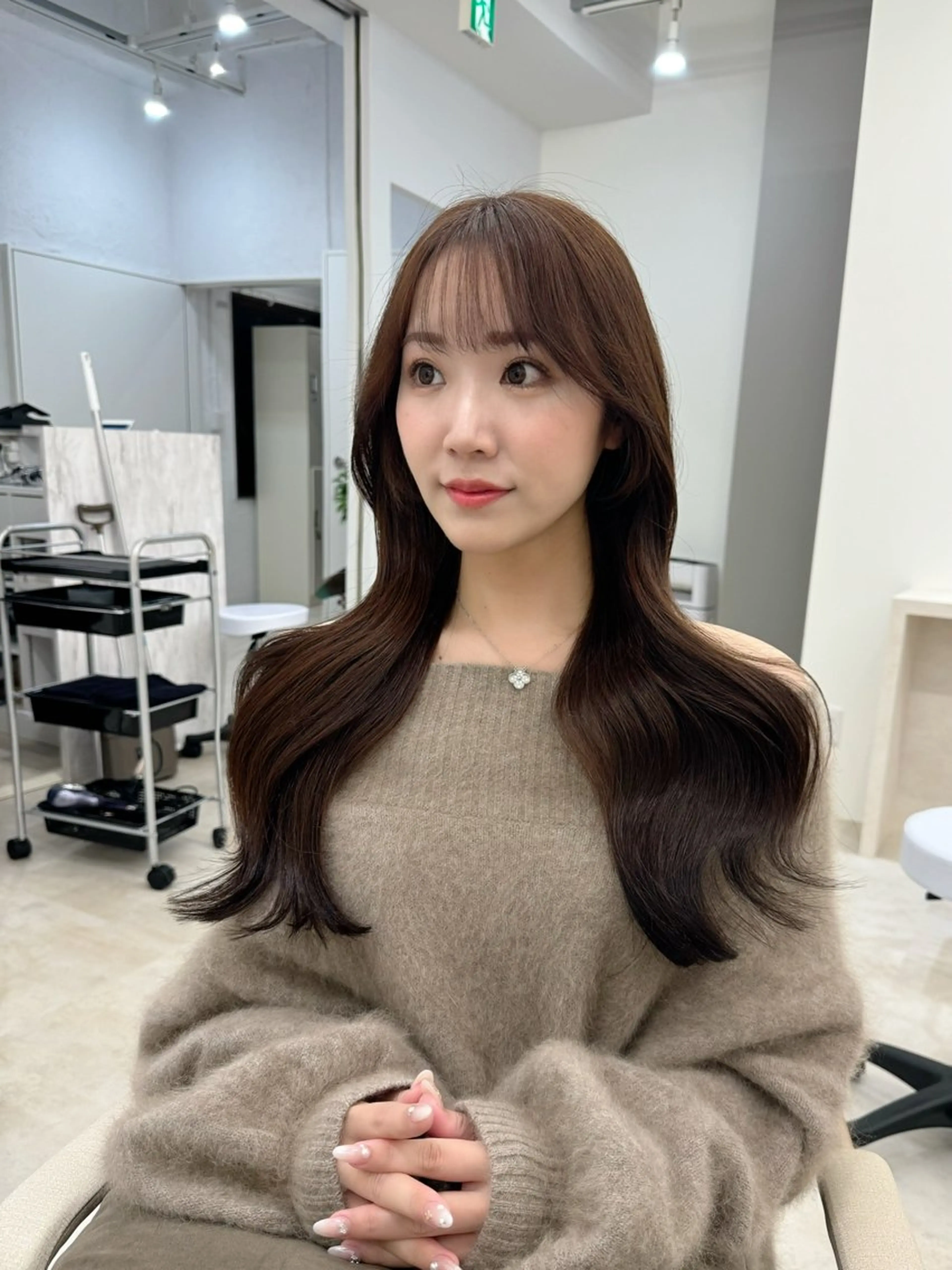 ロング 髪質改善韓国レイヤー SHIORI🦋のヘアスタイル