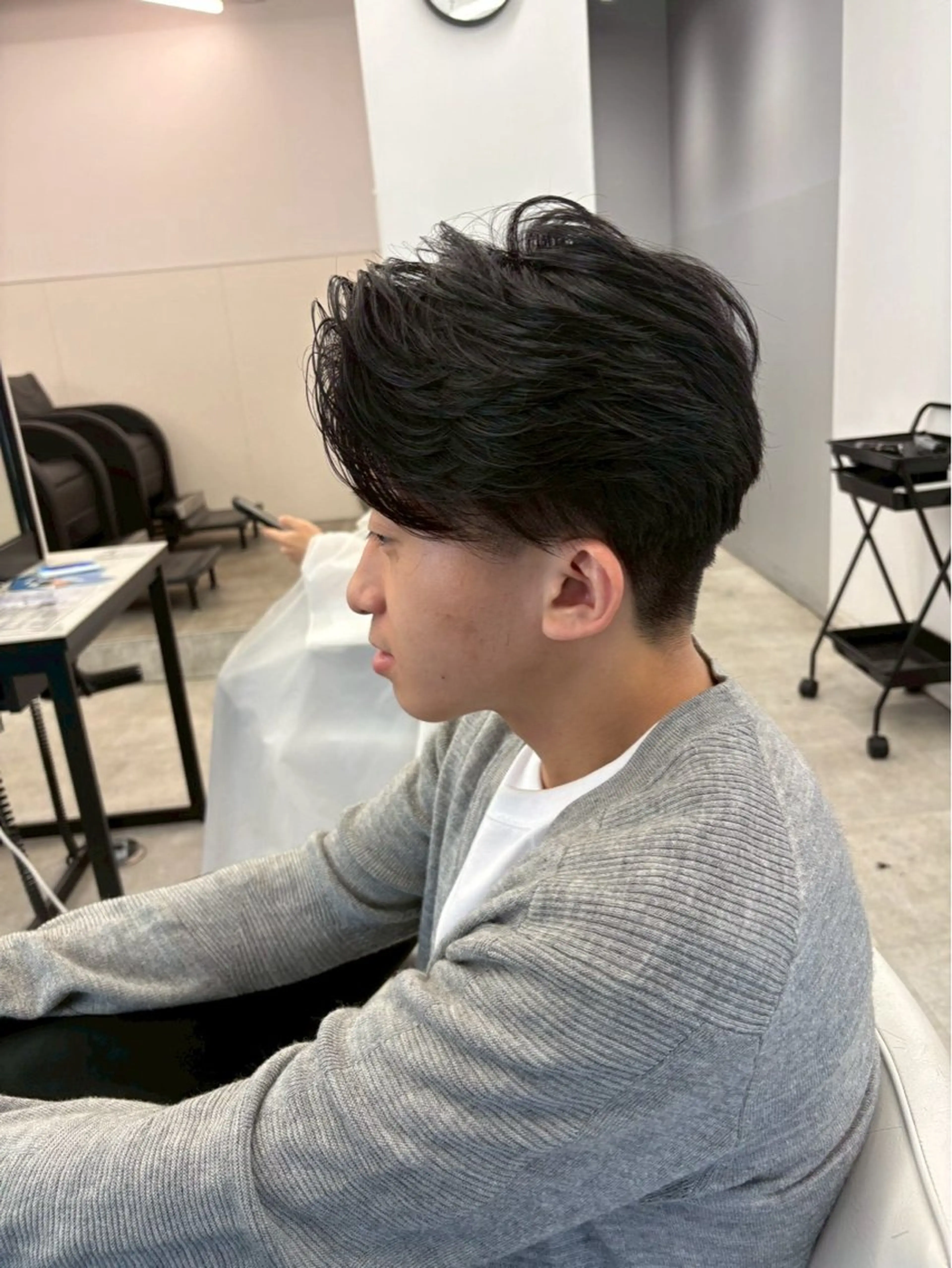 メンズ カット パーマ あおき いおりのヘアスタイル