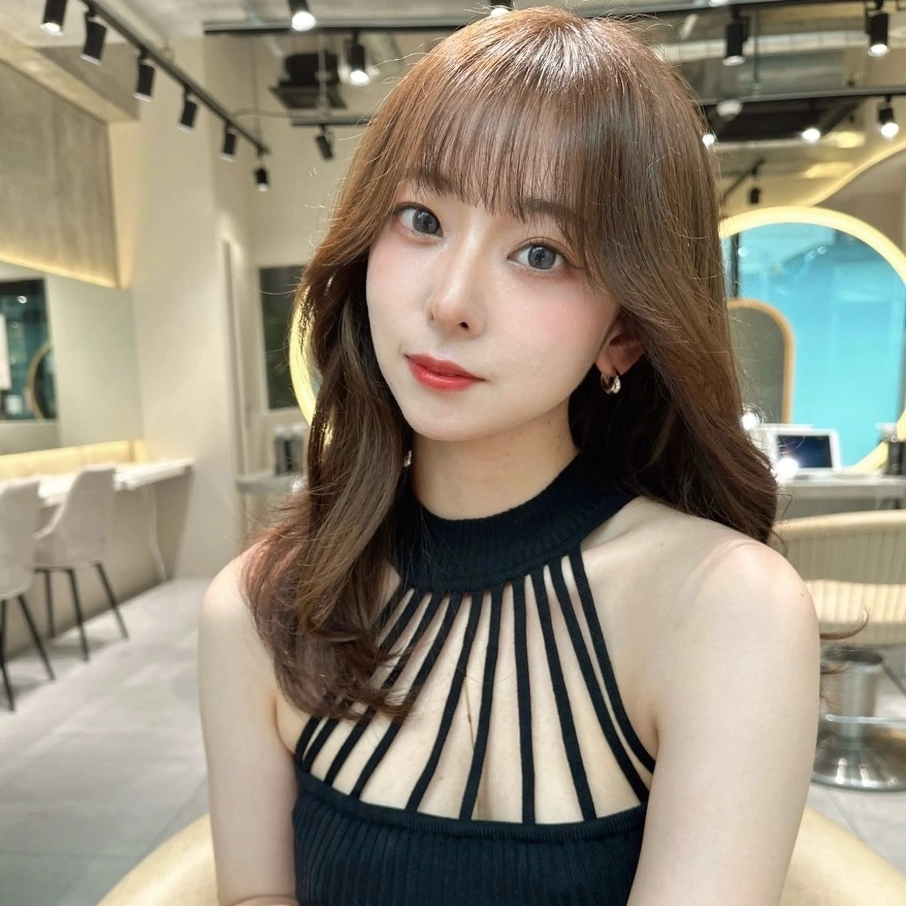 ミディアム カラー 透明感カラー/ りおのヘアスタイル