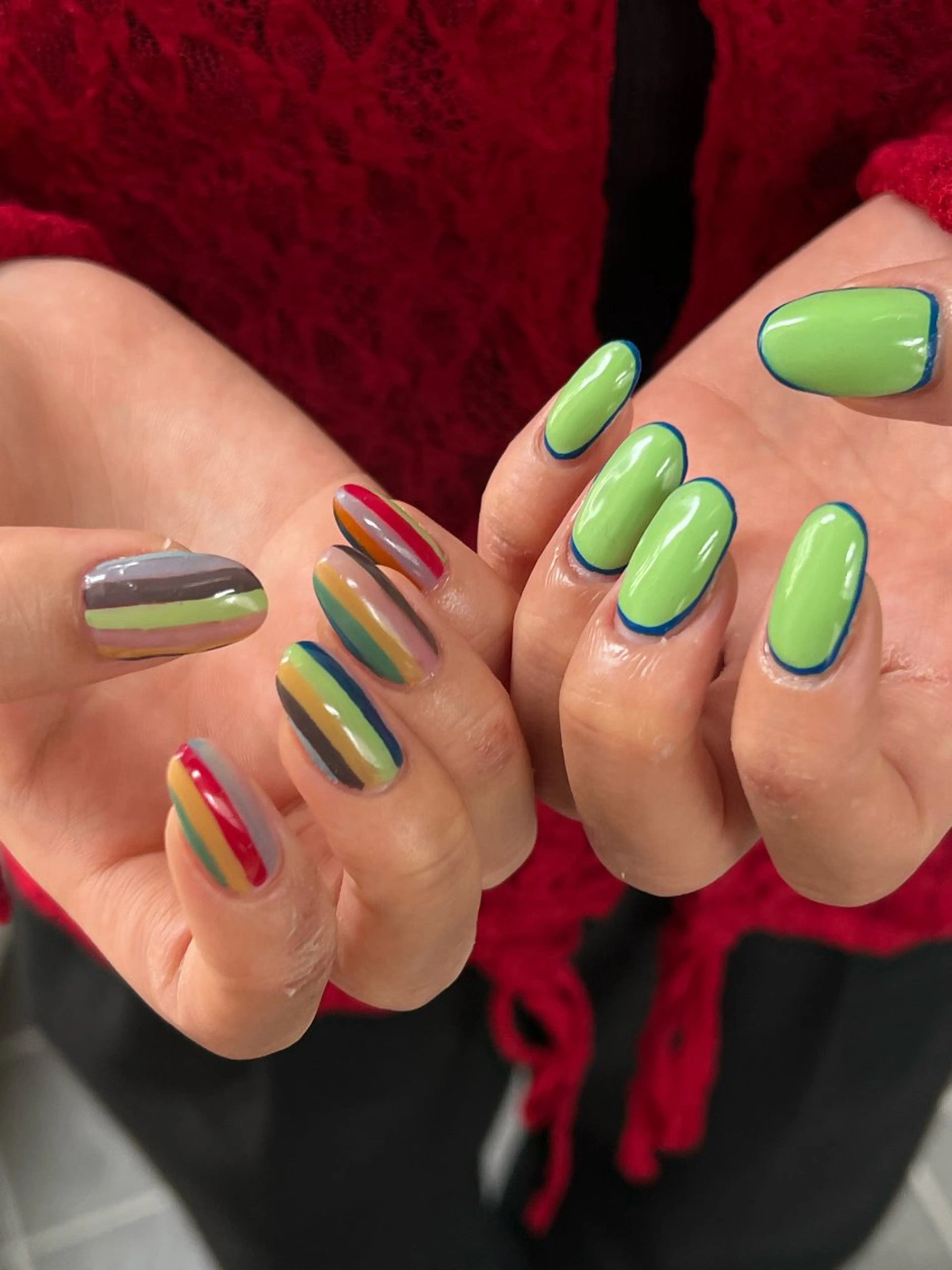 ネイル ハンドネイル Hata nail 🎀個性派ニュアンスのネイルデザイン