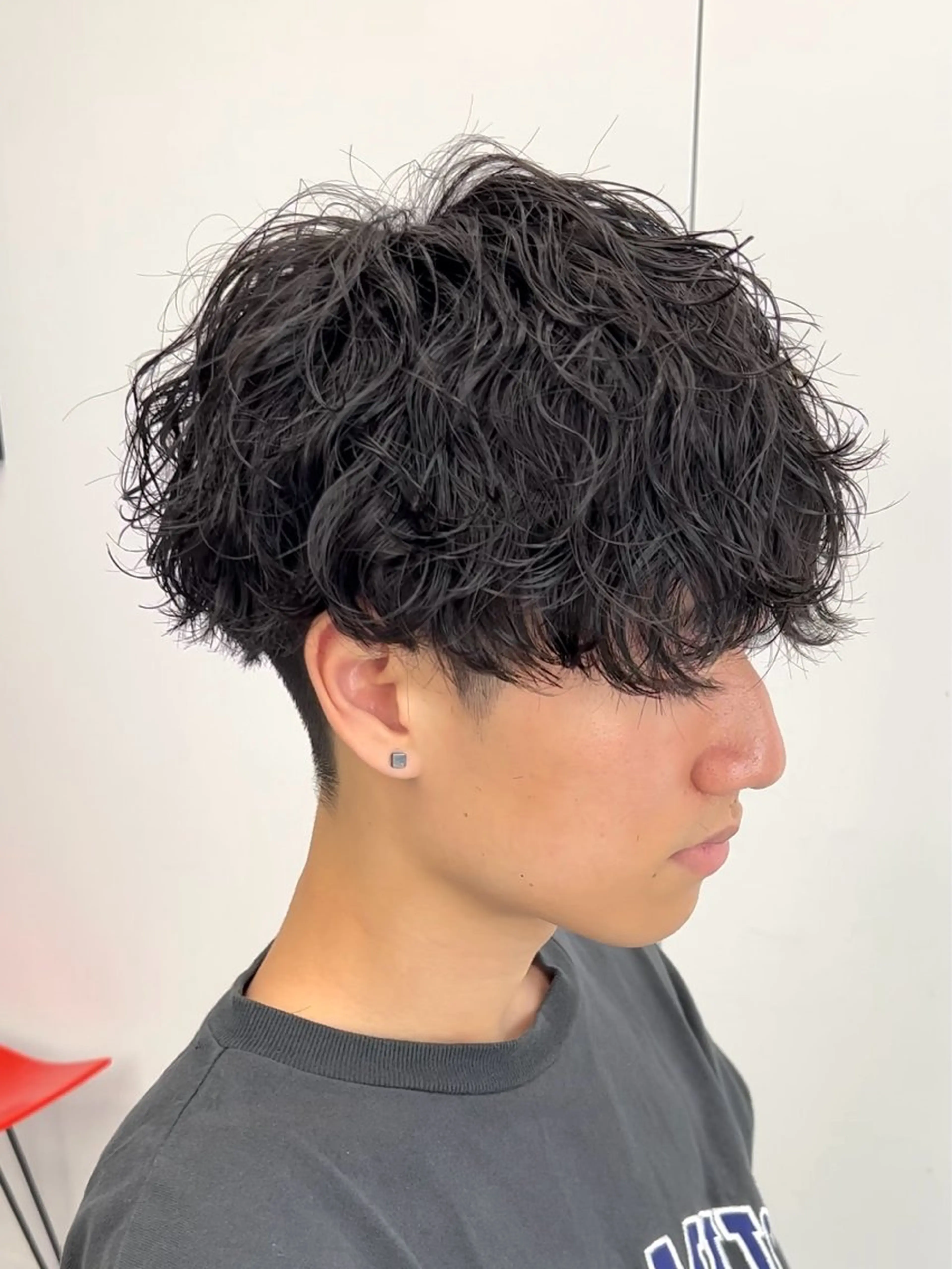 ショート パーマ メンズ メンズパーマ 波巻きパーマ スパイラルパーマ メンズパーマ/ 新潟駅/佐藤裕のヘアスタイル