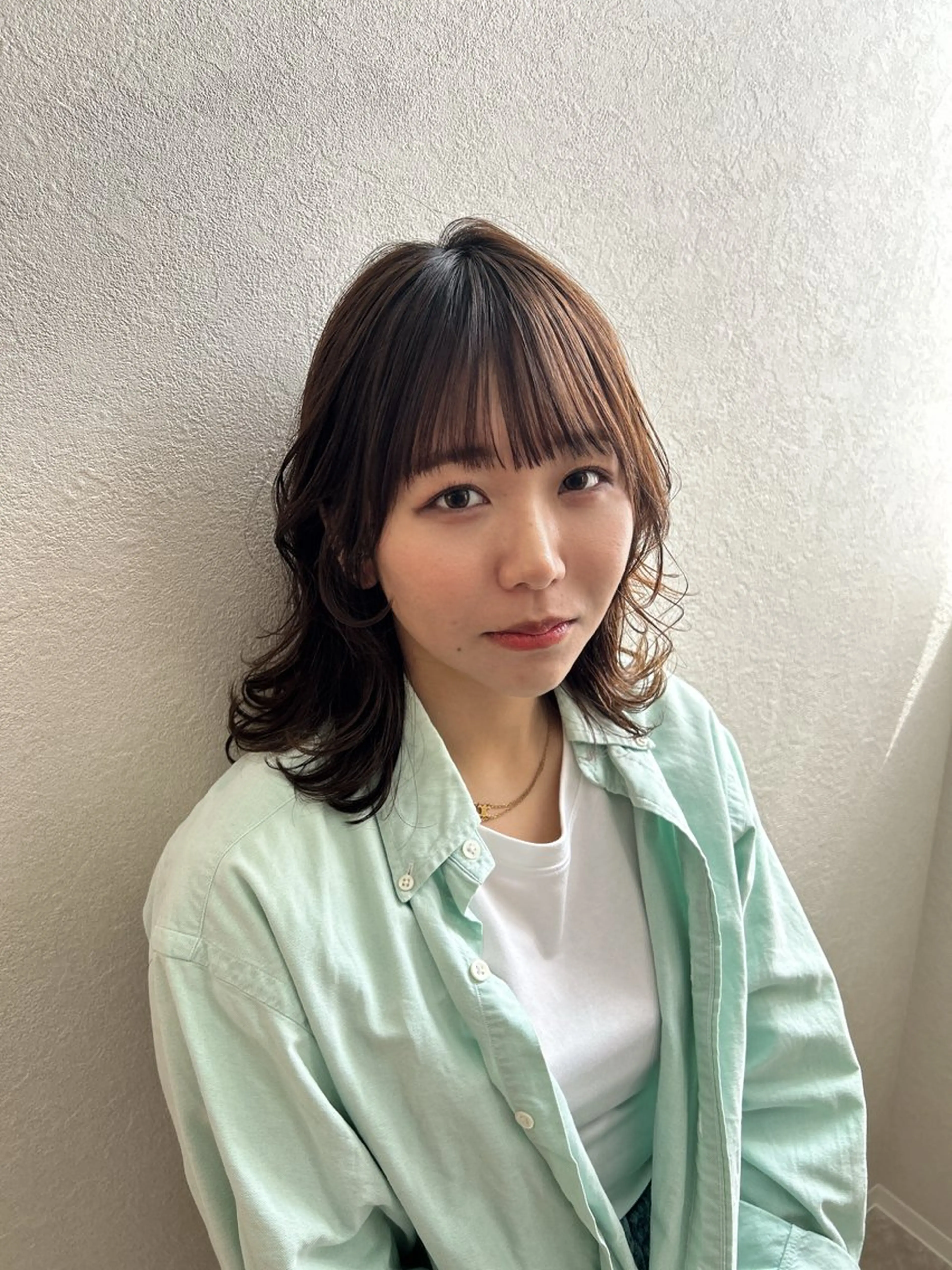 ミディアム カット ヘアカラー トリートメント 佐合 梨花 / eau〈オー〉のヘアスタイル