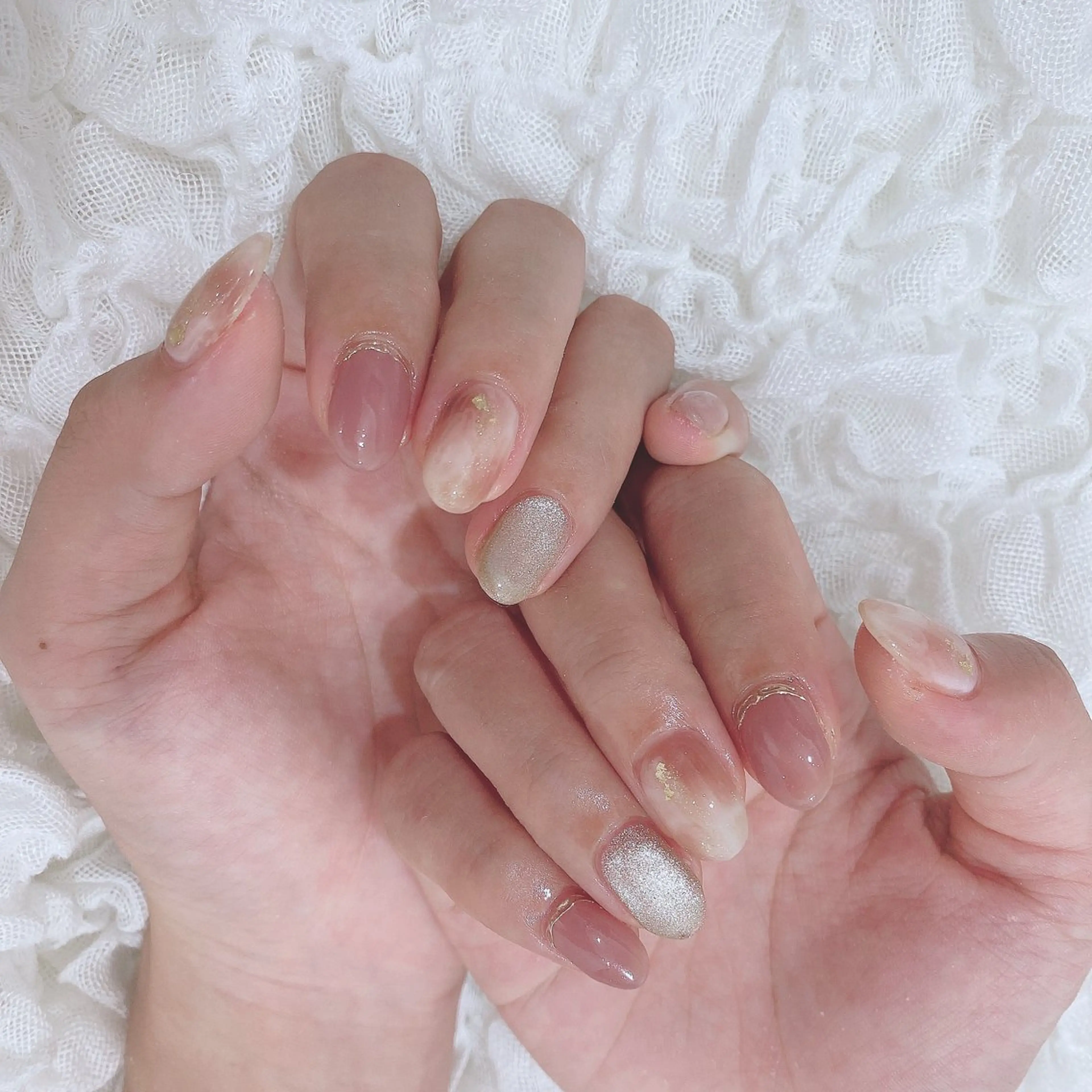 ネイル ミラーネイル ハンドネイル SOL NAILのネイルデザイン