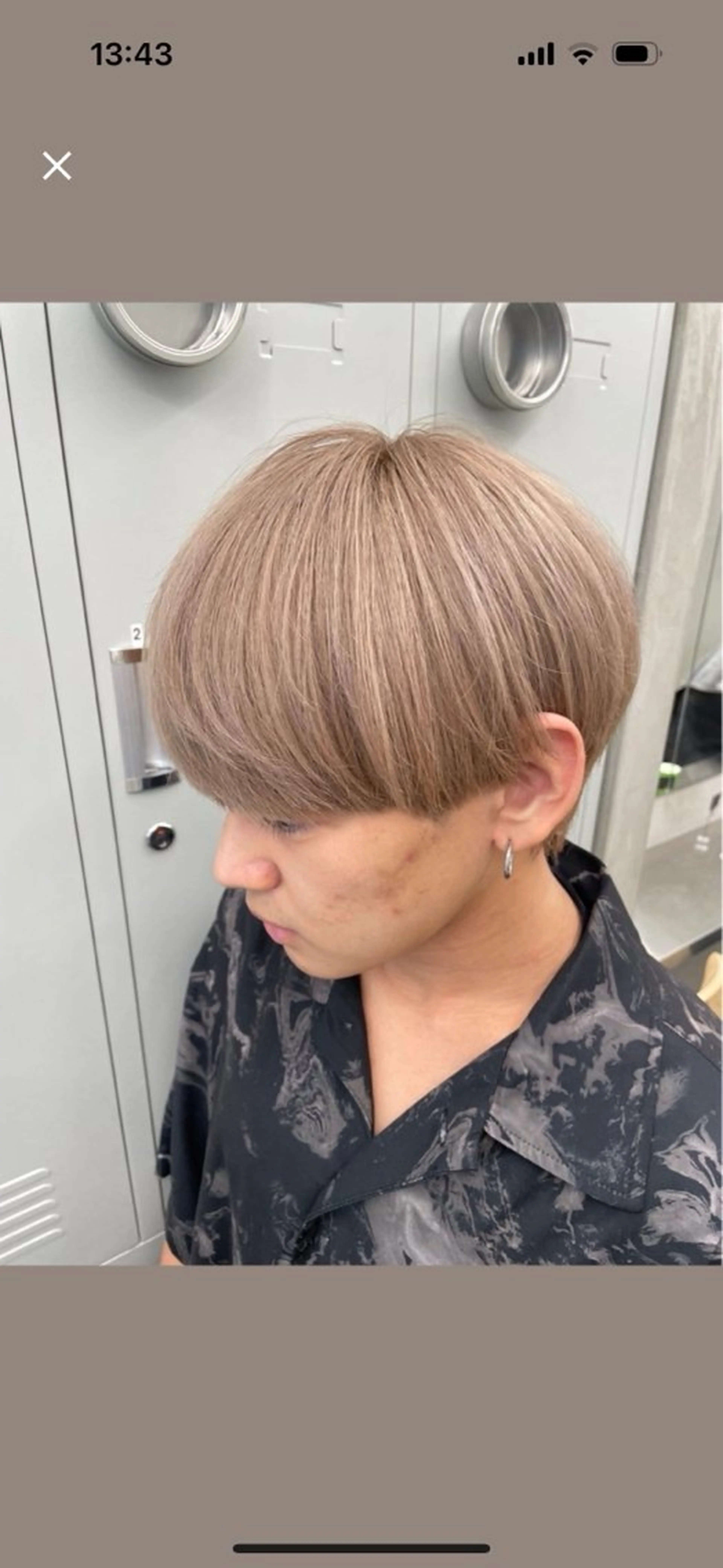 カラー メンズ メンズブリーチ ベージュカラー ブリーチ ミルクティーベージュ fifth 栄　メンズサロン所属・🔥メンズパーマ職人 fifth🔥りょうのヘアスタイル