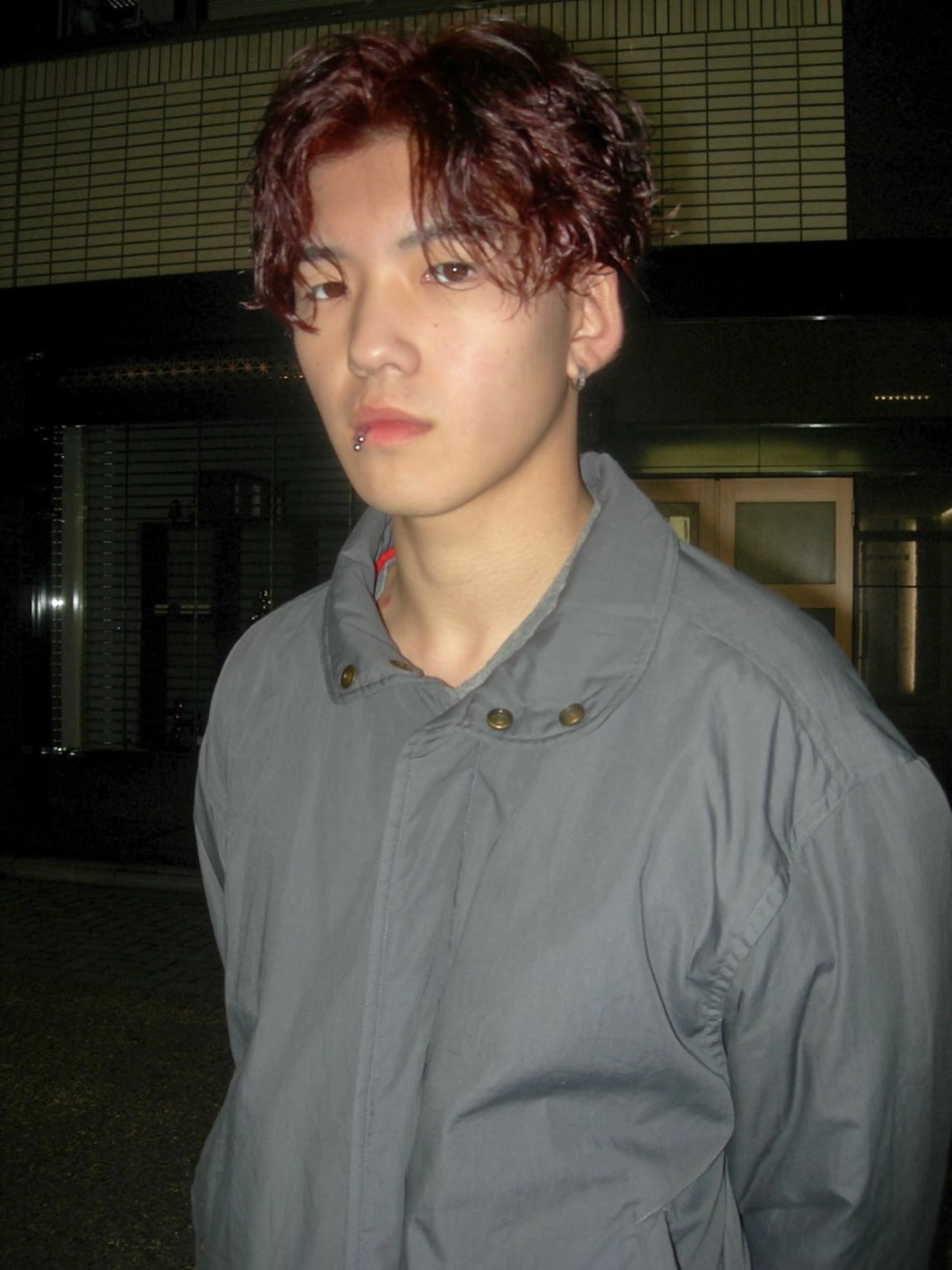 カラー パーマ メンズ センターパート メンズパーマ パーマ Ryuto Watanabeのヘアスタイル