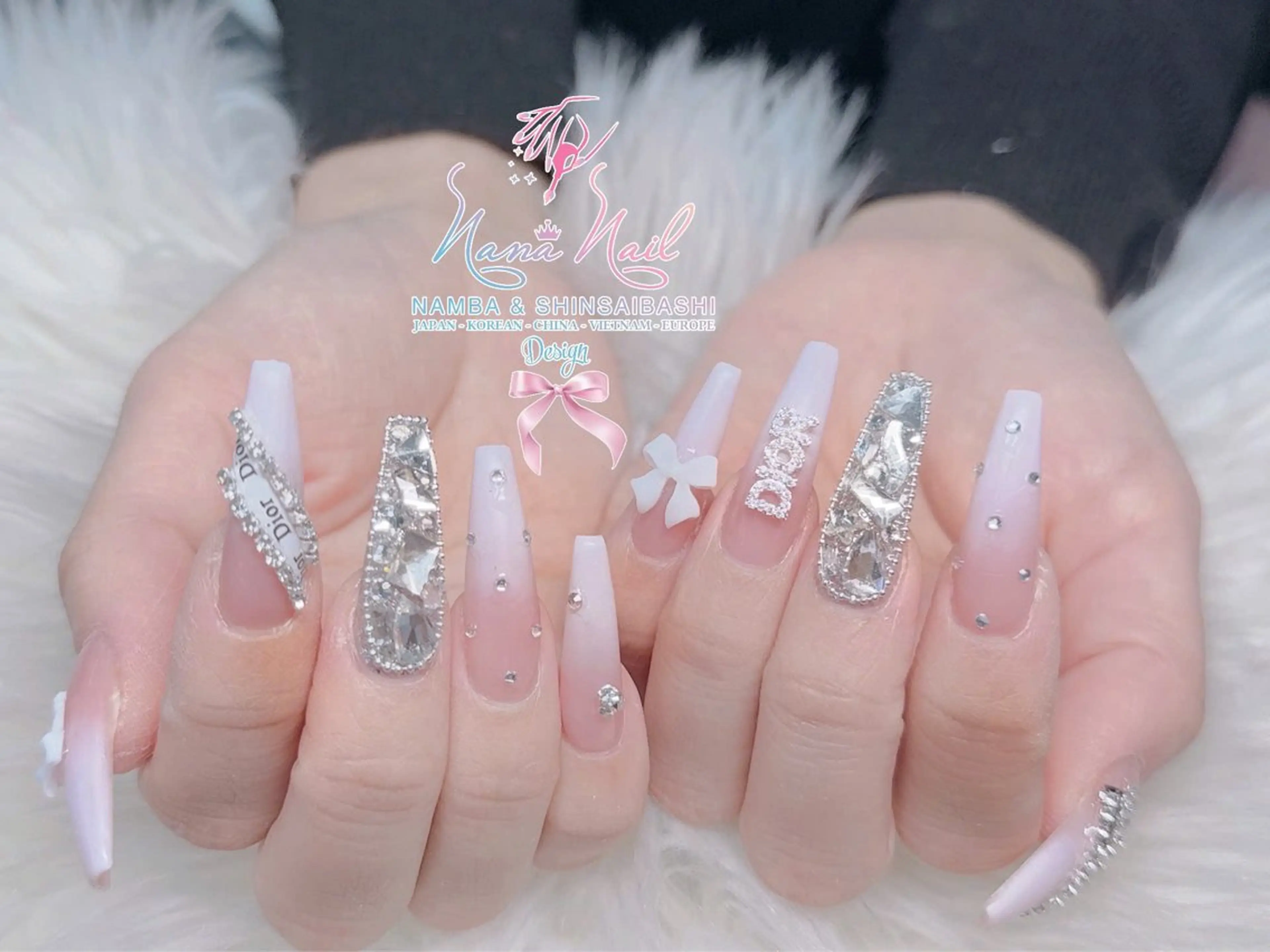 ネイル チークネイル 桜ネイル フラッシュネイル フットネイル ジェルネイル ハンドネイル リナネイル アメ村心斎橋店のネイルデザイン