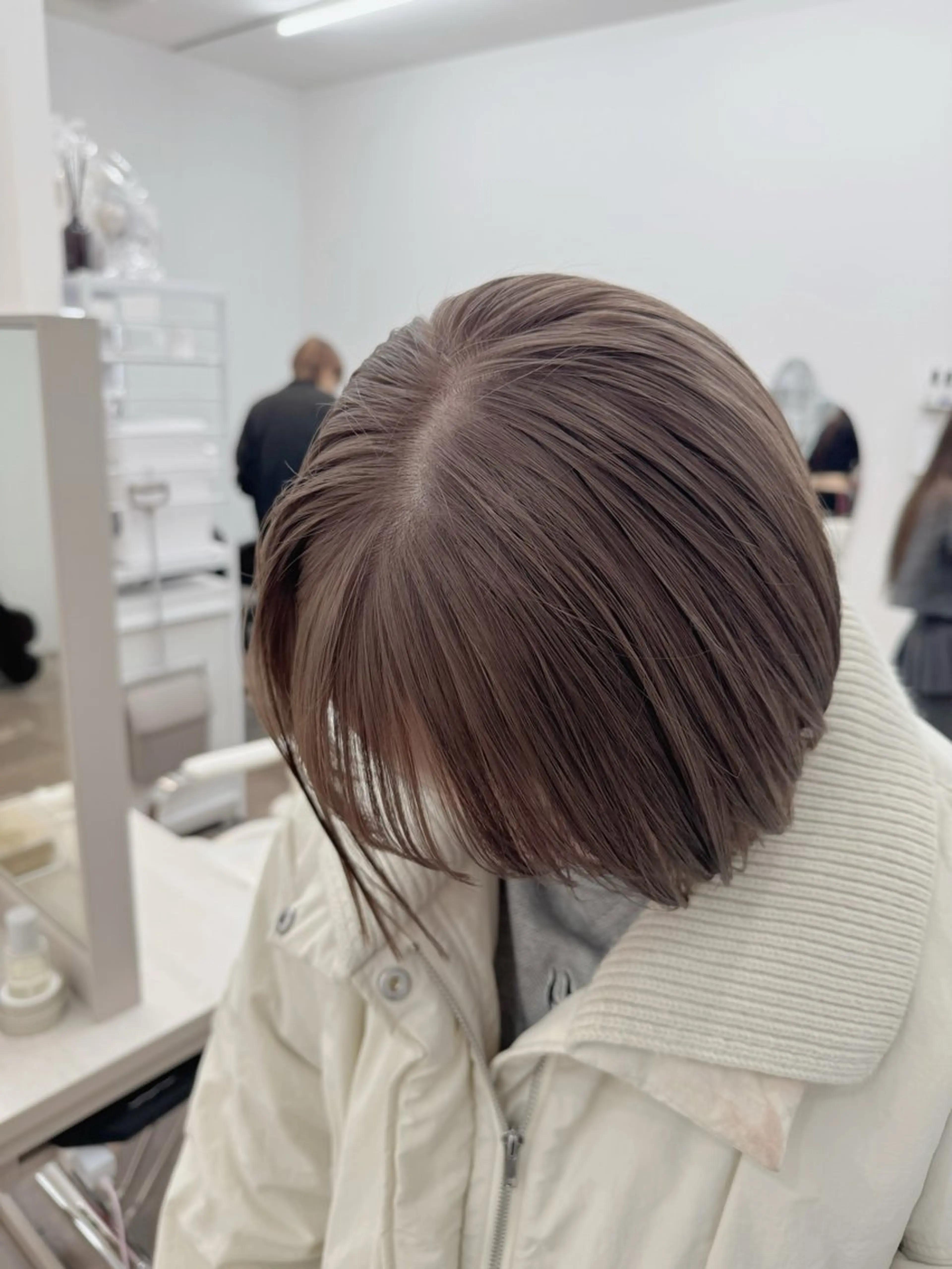 ショート カラー カット ヘアカラー トリートメント IVORY.所属・🟩白髪ぼかし/ボブ /ショートヘア/大司のヘアスタイル