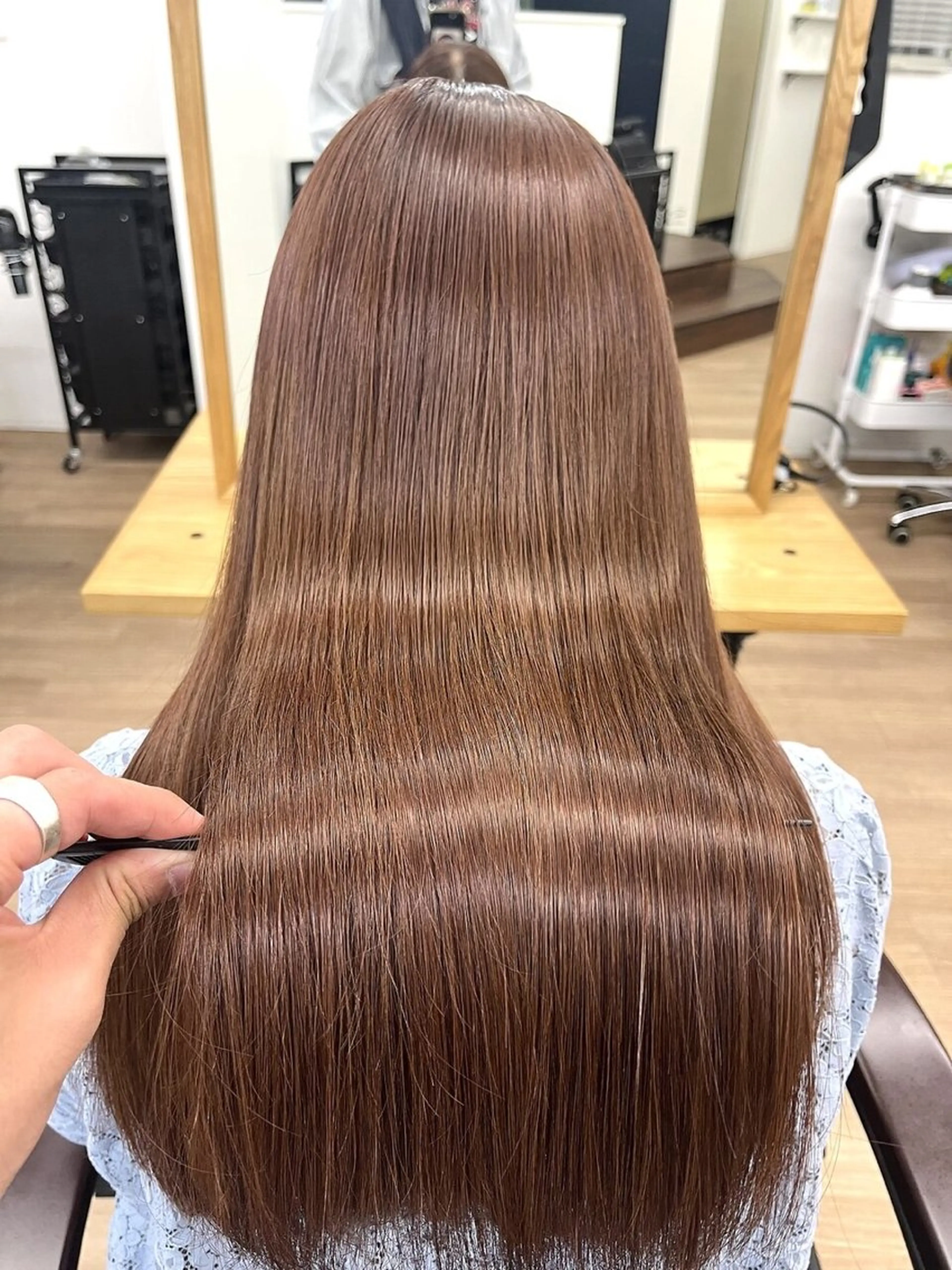 ロング カラー パーマ ヘアアレンジ メンズ ベージュカラー 顔周りカット 髪質改善 レイヤーカット トリートメント カット ヘアカラー トリートメント 💎髪質改善特化💎 RUITOのヘアスタイル