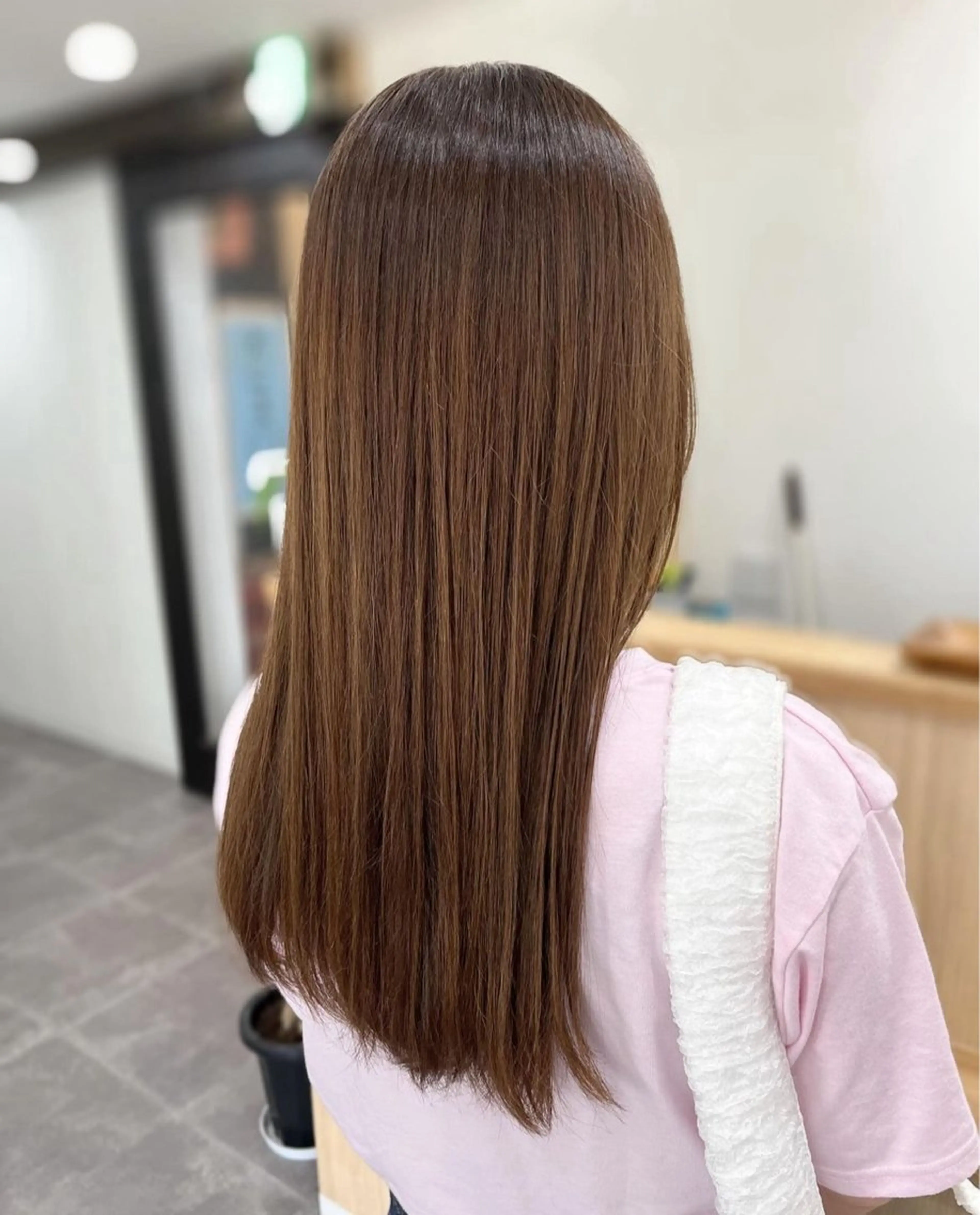 ロング カラー ベージュカラー カット ヘアカラー トリートメント (kakko) ayumiのヘアスタイル