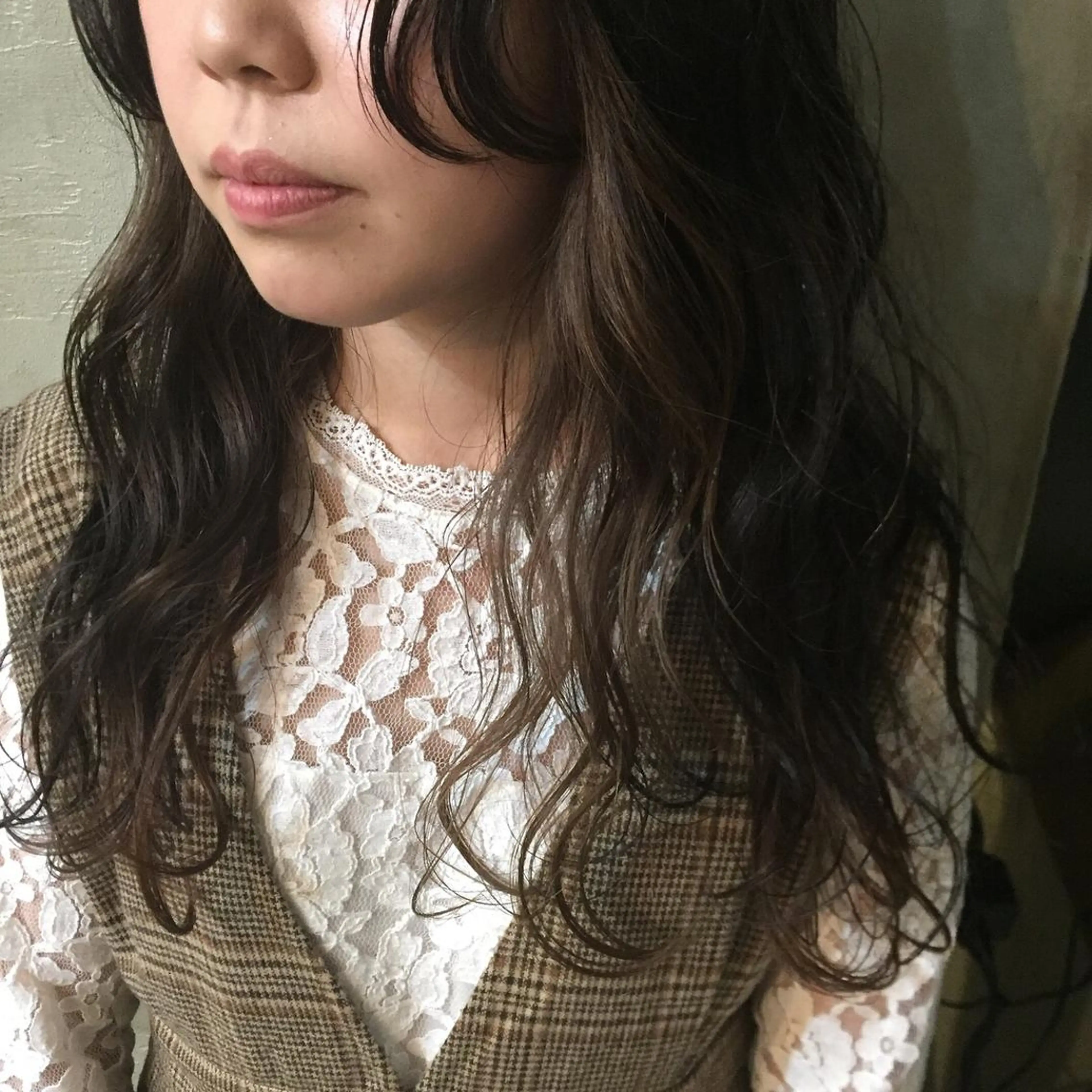 ロング カラー パーマ ヘアアレンジ 川上 智汐のヘアスタイル