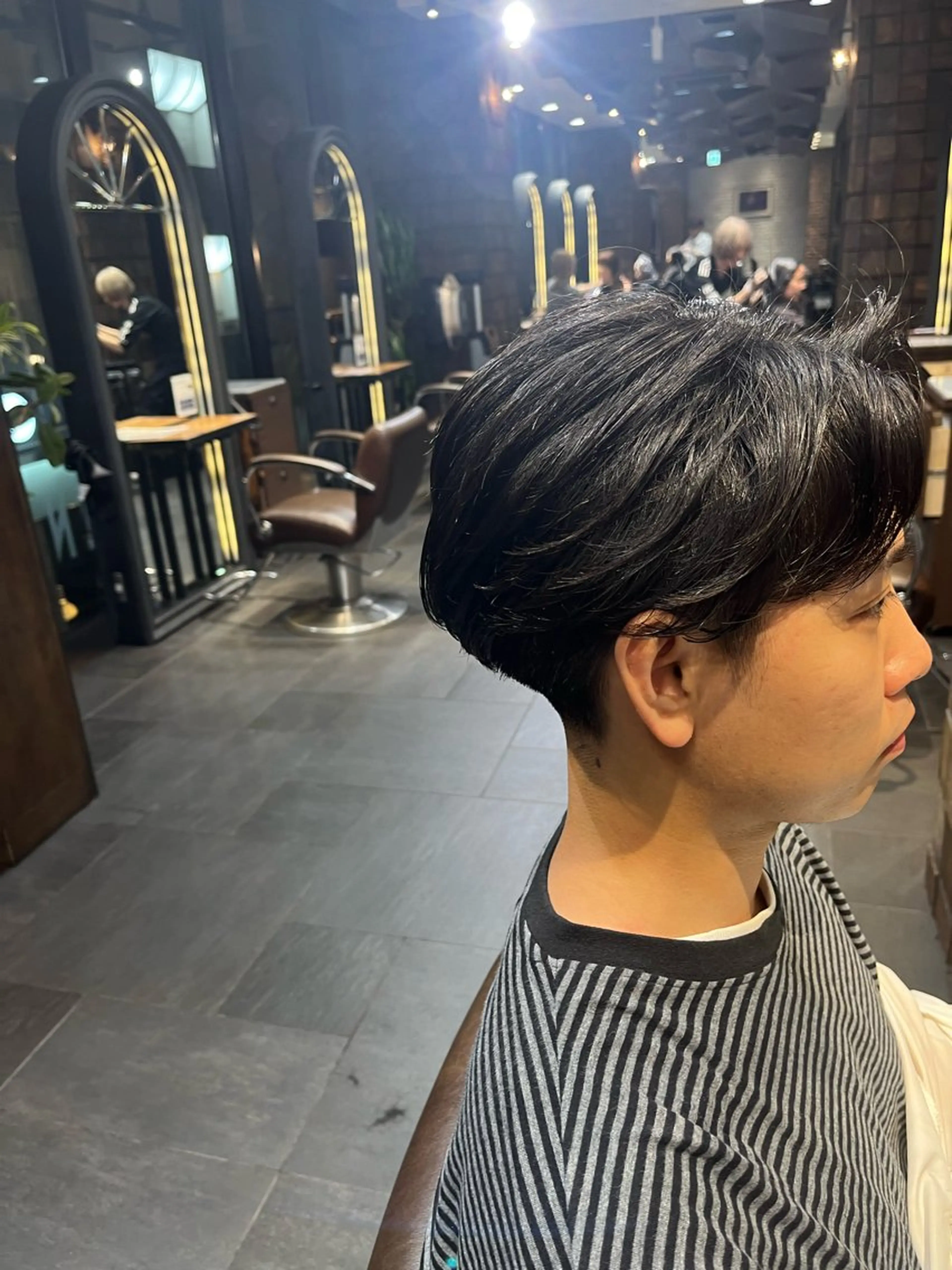 メンズ センターパート レイヤーカット/ 髪質改善/安田憲哉のヘアスタイル