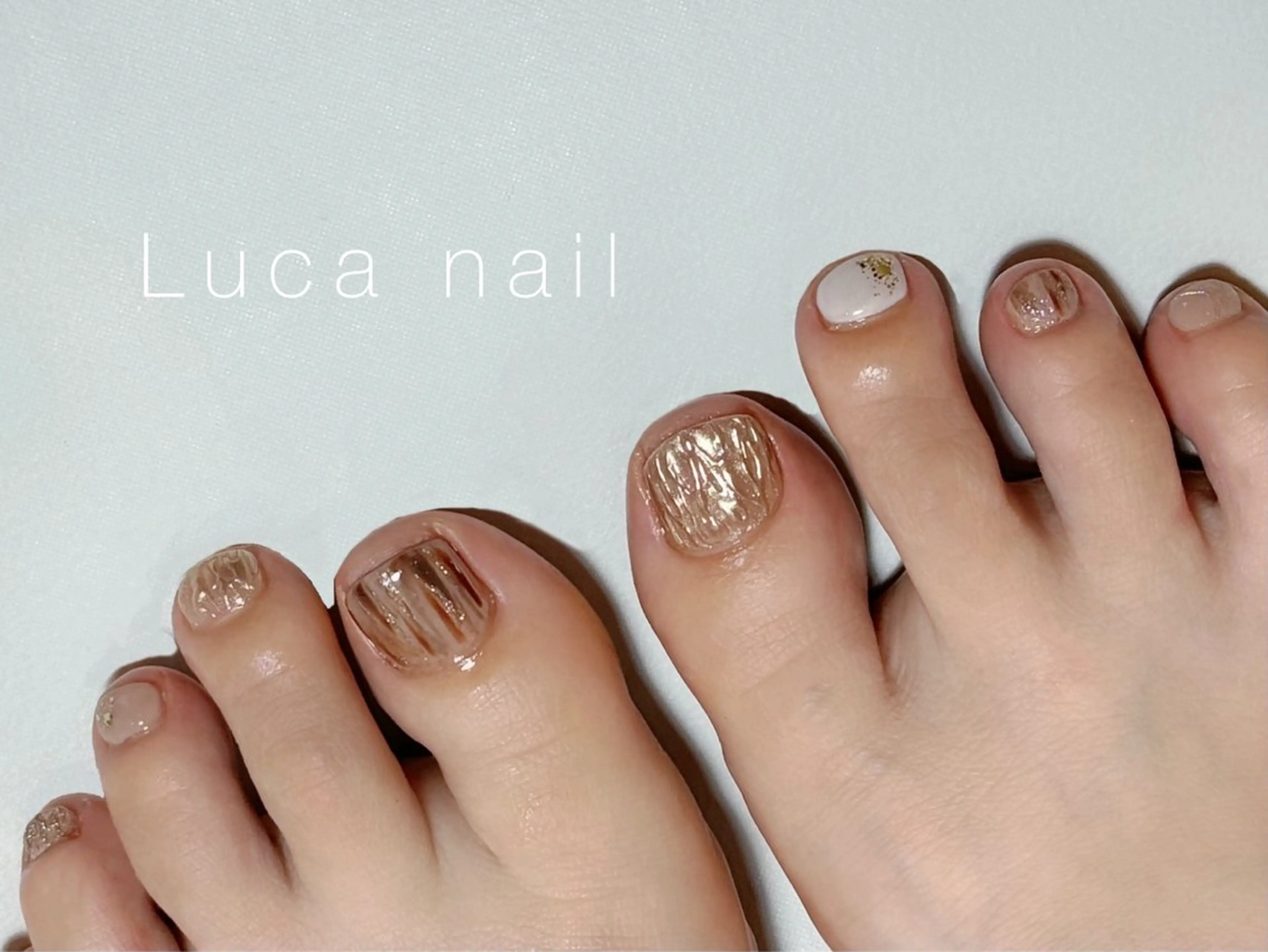 ネイル アートネイル フットネイル フットネイル Luca nailのネイルデザイン