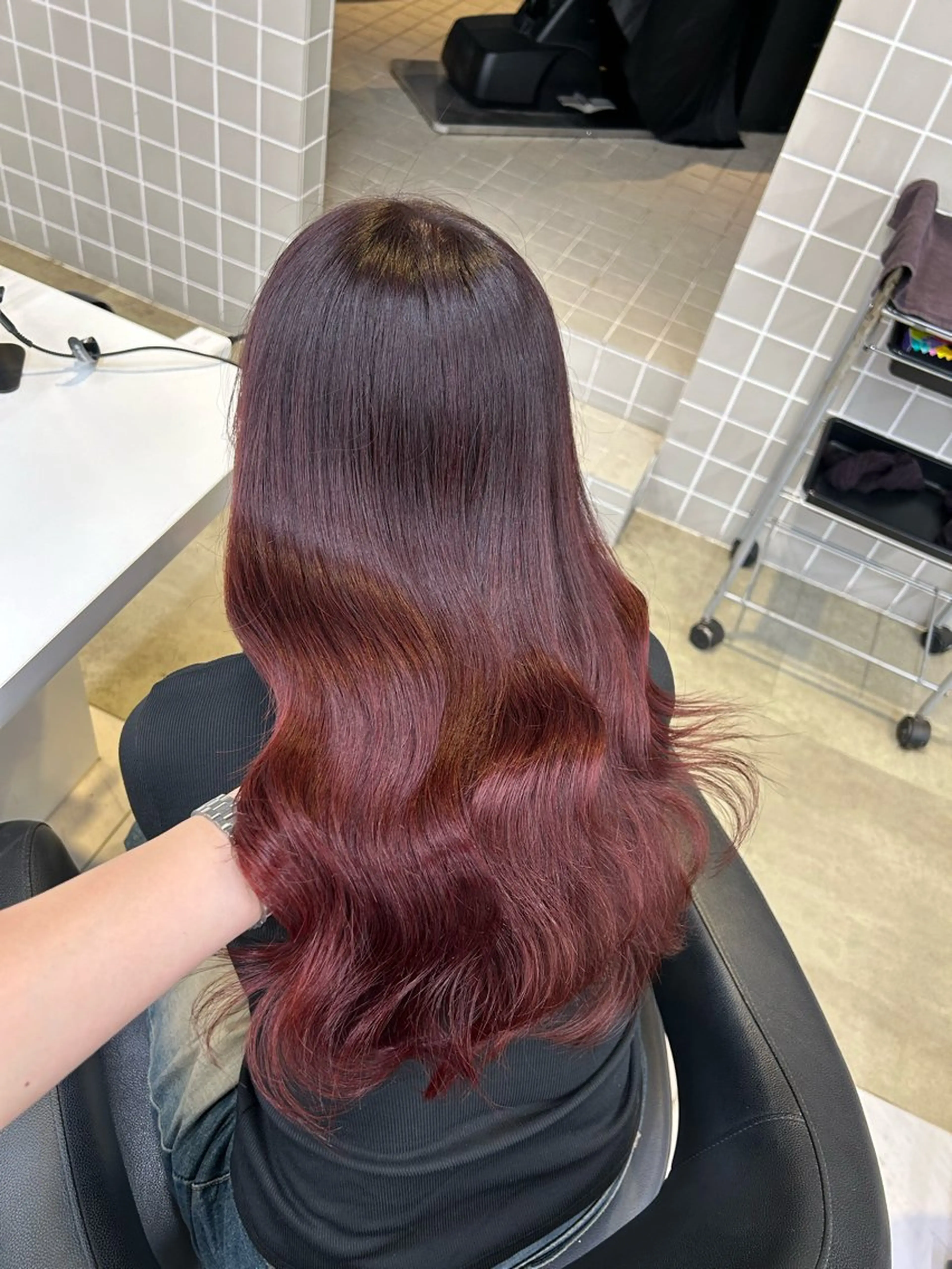 カラー 透明感ベージュ🤎 ナチュラルレイヤーのヘアスタイル