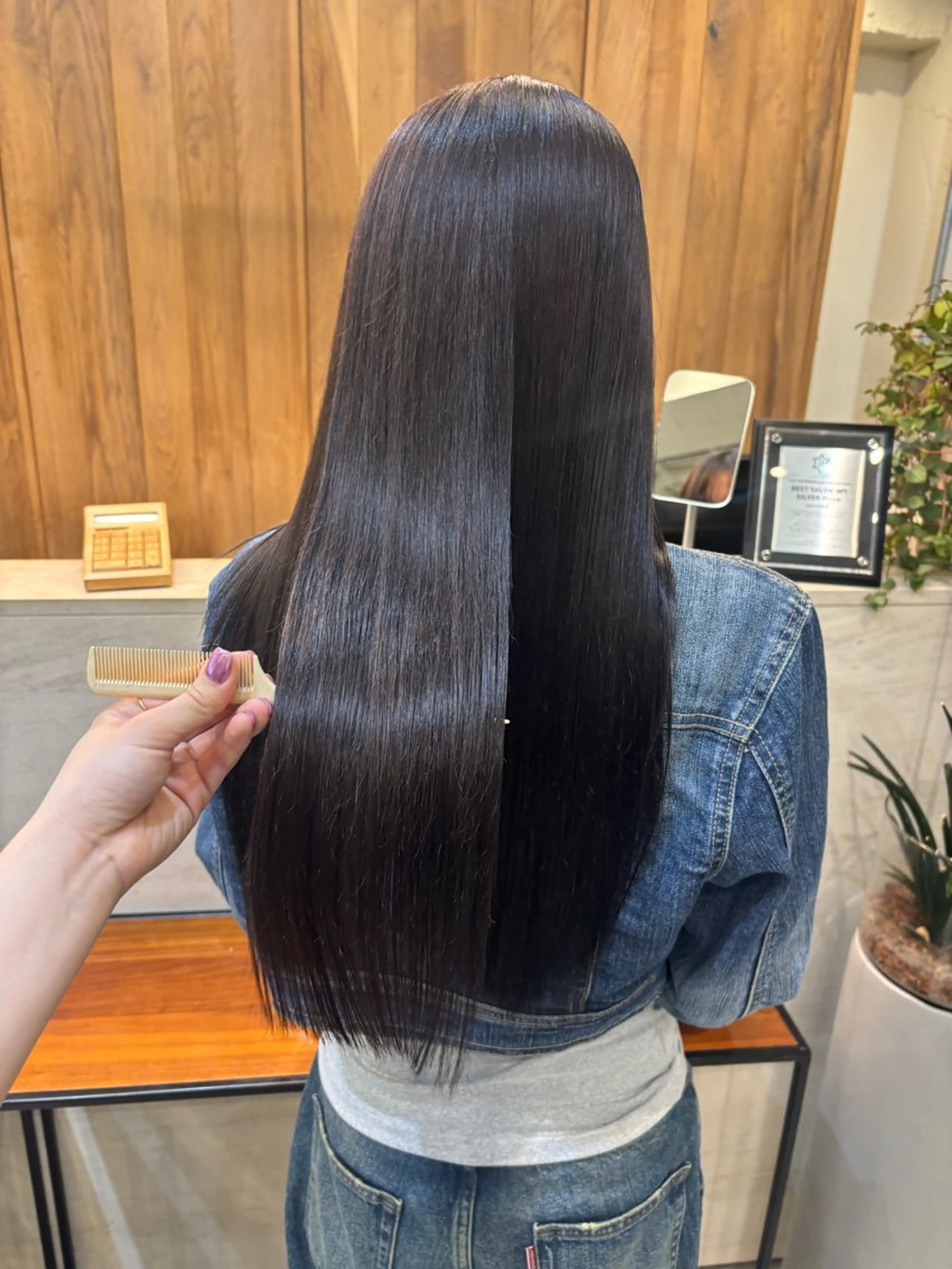 ロング カラー 透明感カラー ラベンダーカラー ヘアカラー トリートメント Belle 新宿店所属・🐰美髪縮毛矯正 募集中/ゆな🐰のヘアスタイル