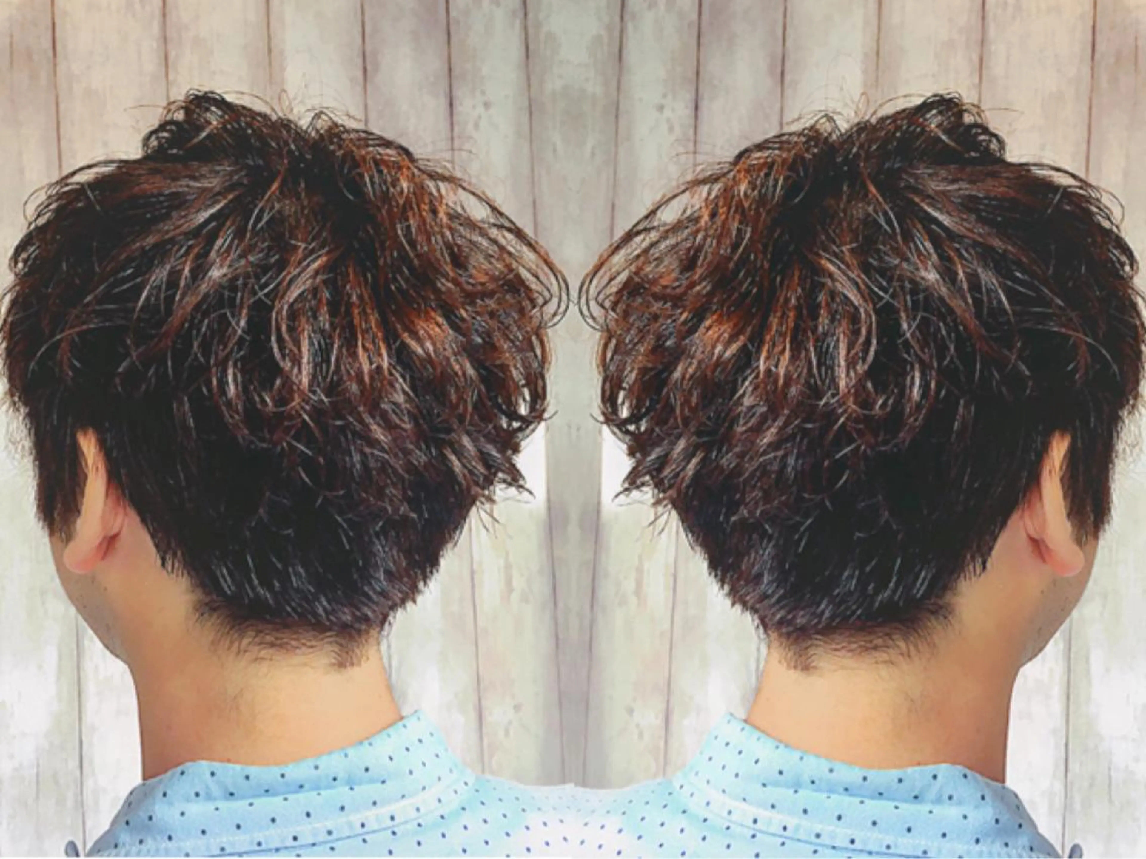 ショート カラー パーマ メンズ boutique misakiのヘアスタイル