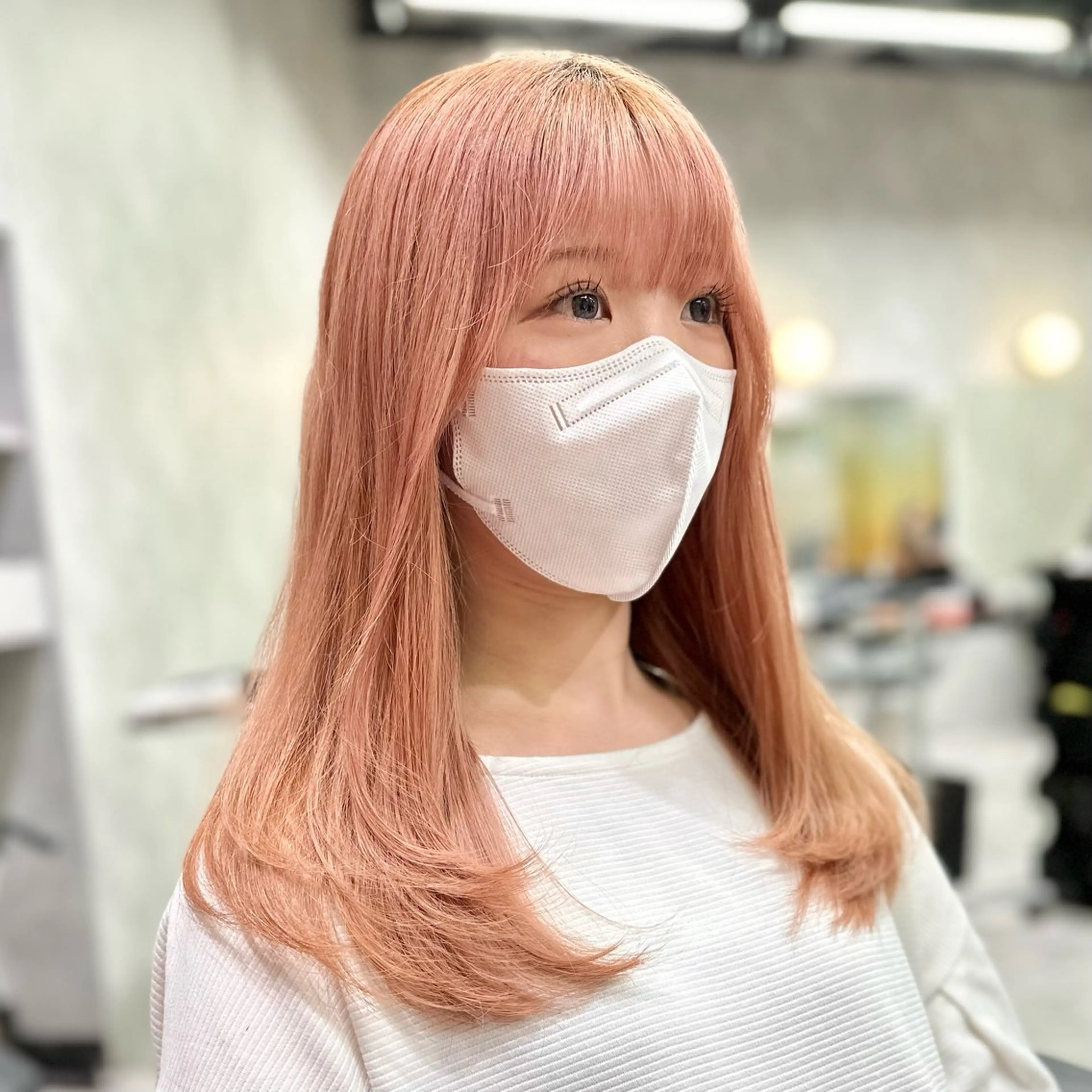 ミディアム カラー ピンクカラー レイヤーカット DAIKIベージュ 🍂レイヤーカットのヘアスタイル