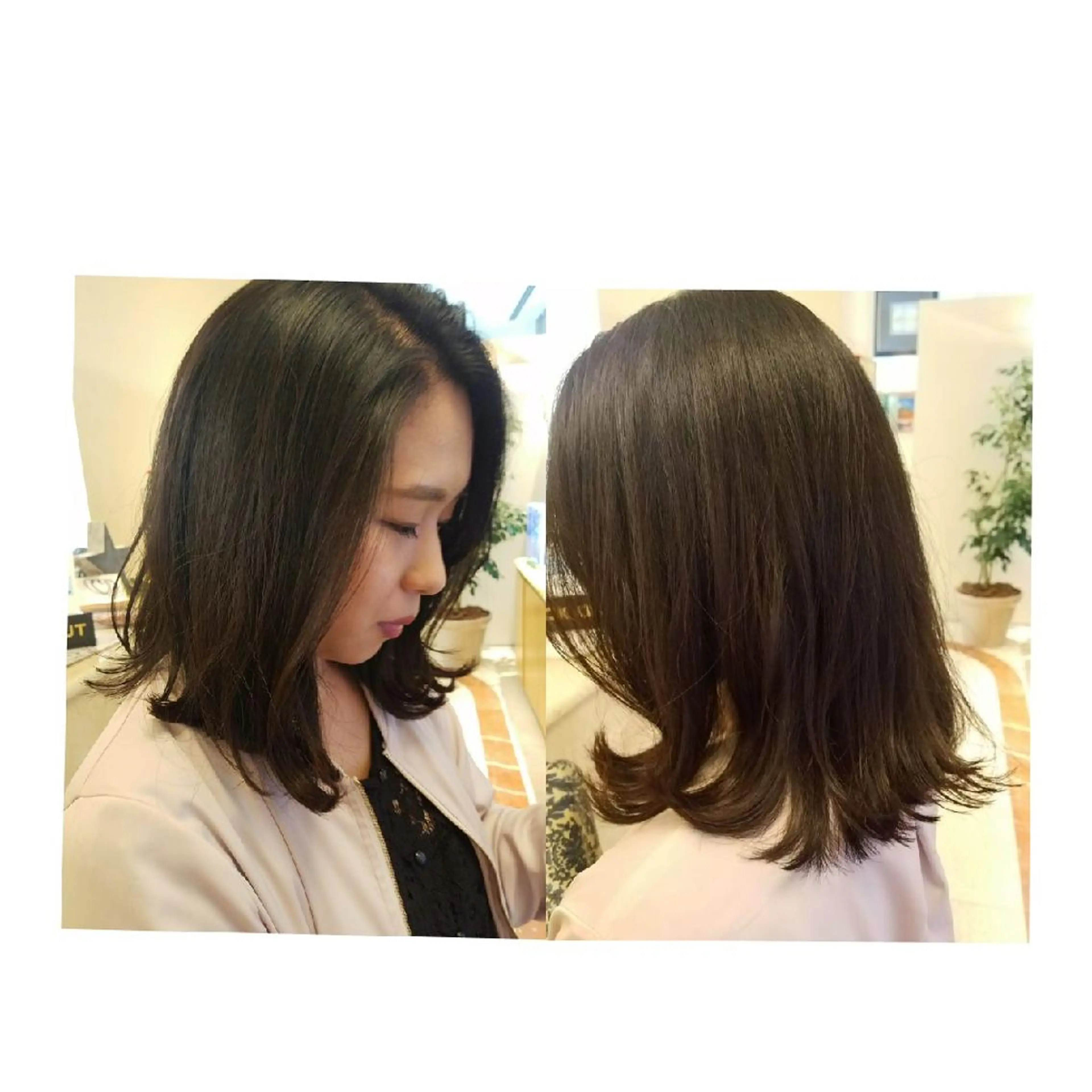 ミディアム 美谷添(ミヤゾエ) まどか大人ヘアサロンのヘアスタイル