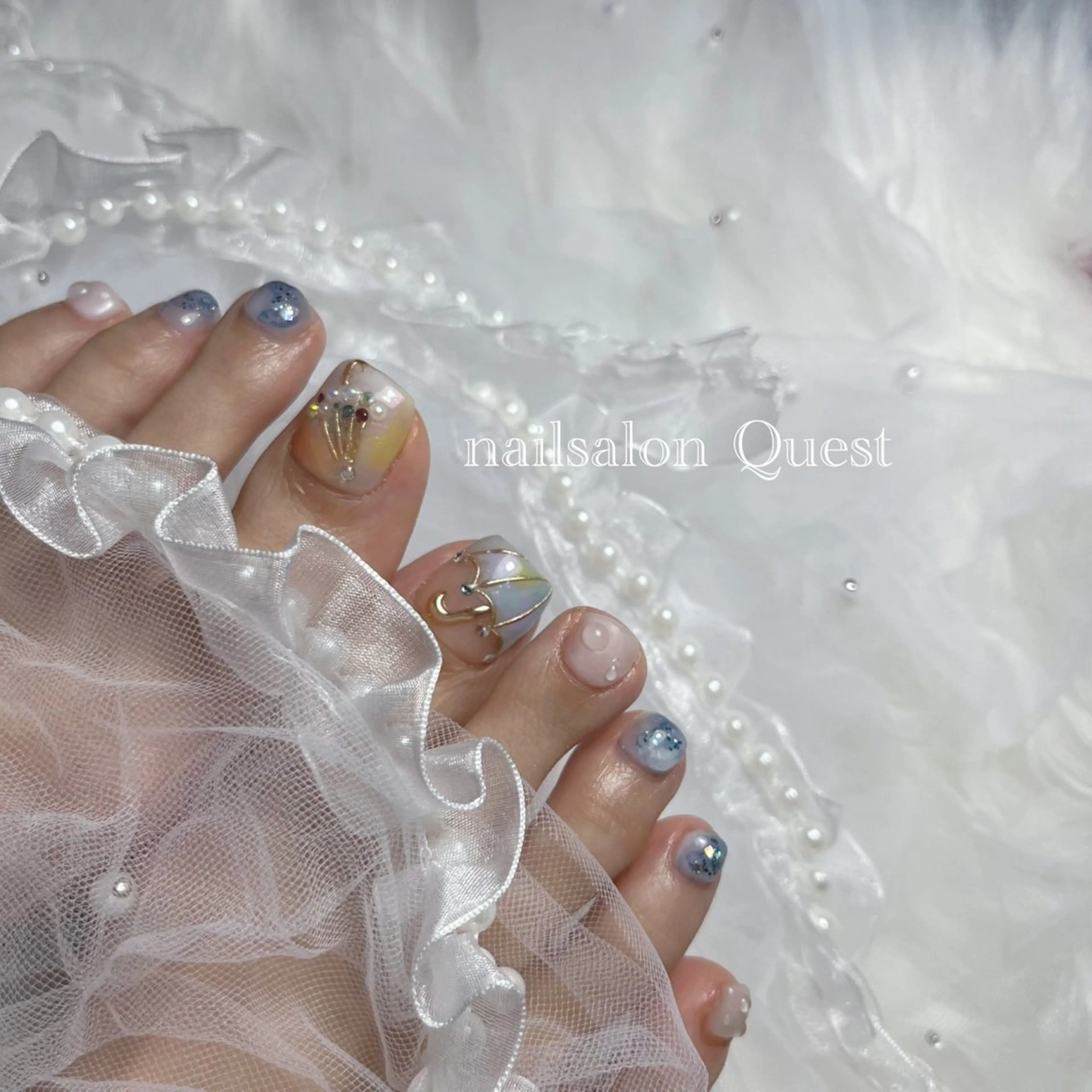 ネイル フットネイル nailsalon Questのネイルデザイン