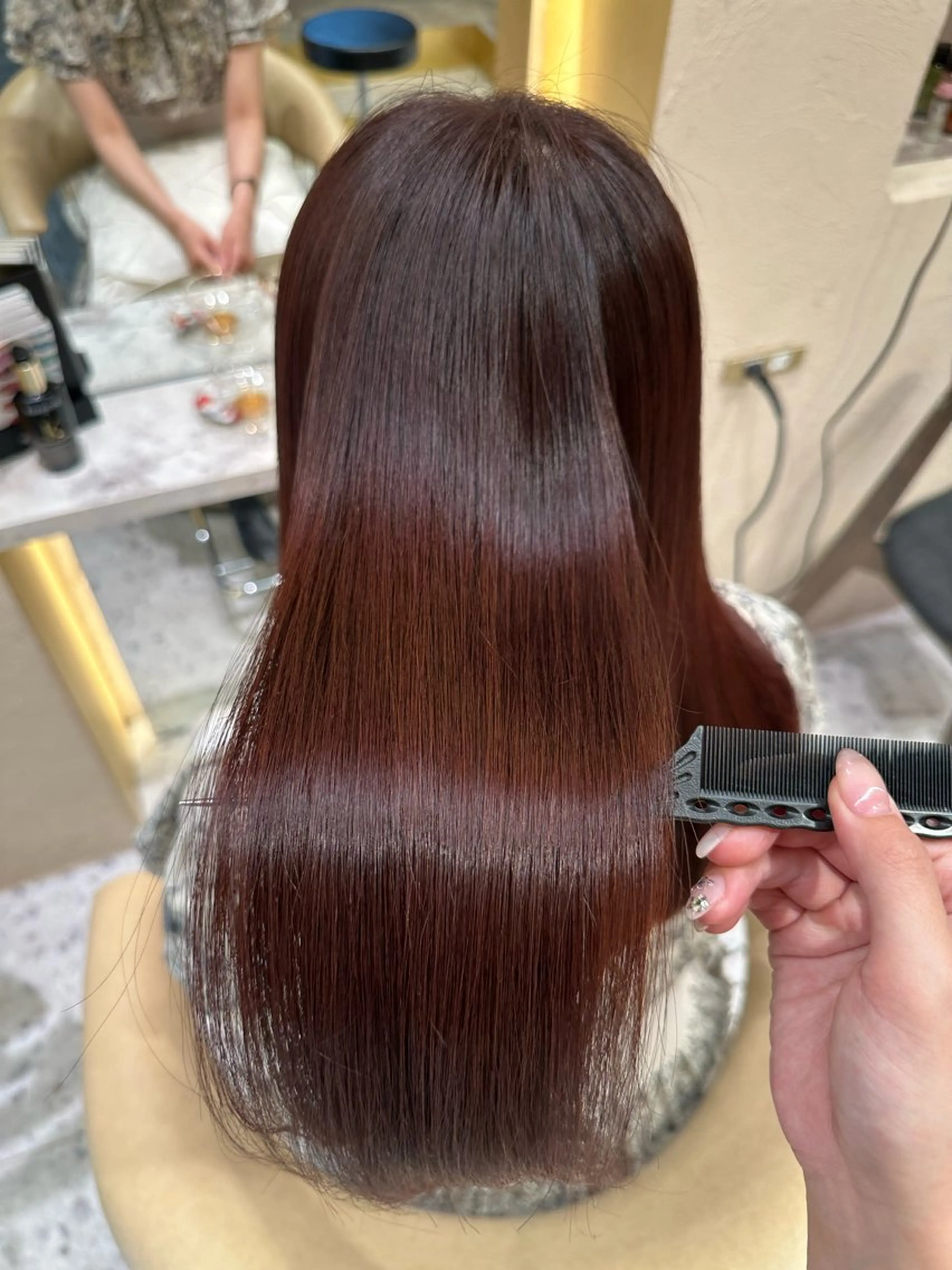 セミロング カラー カット ヘアカラー トリートメント 酒井 里穂のヘアスタイル