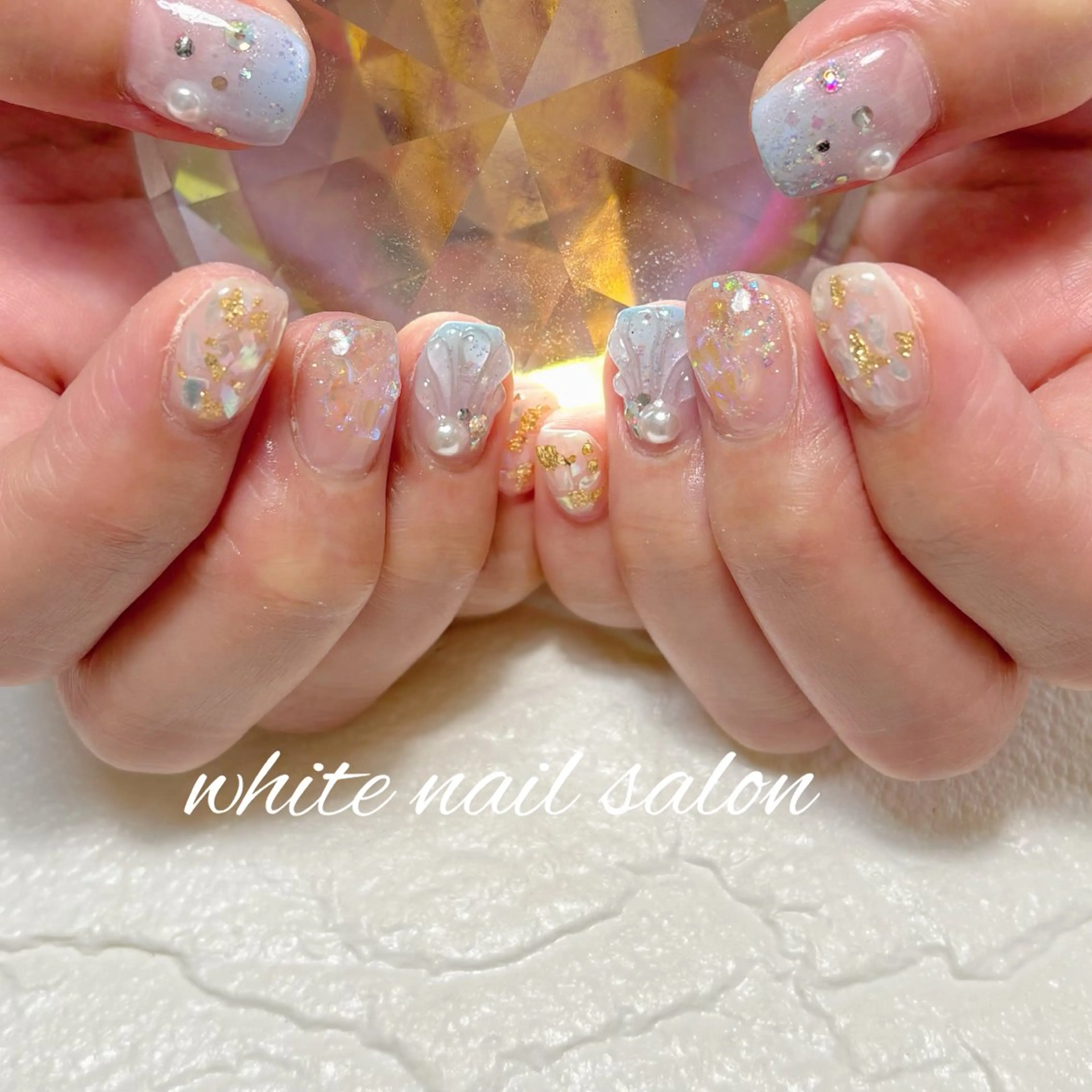 ネイル フットネイル ハンドネイル white nail salonのネイルデザイン