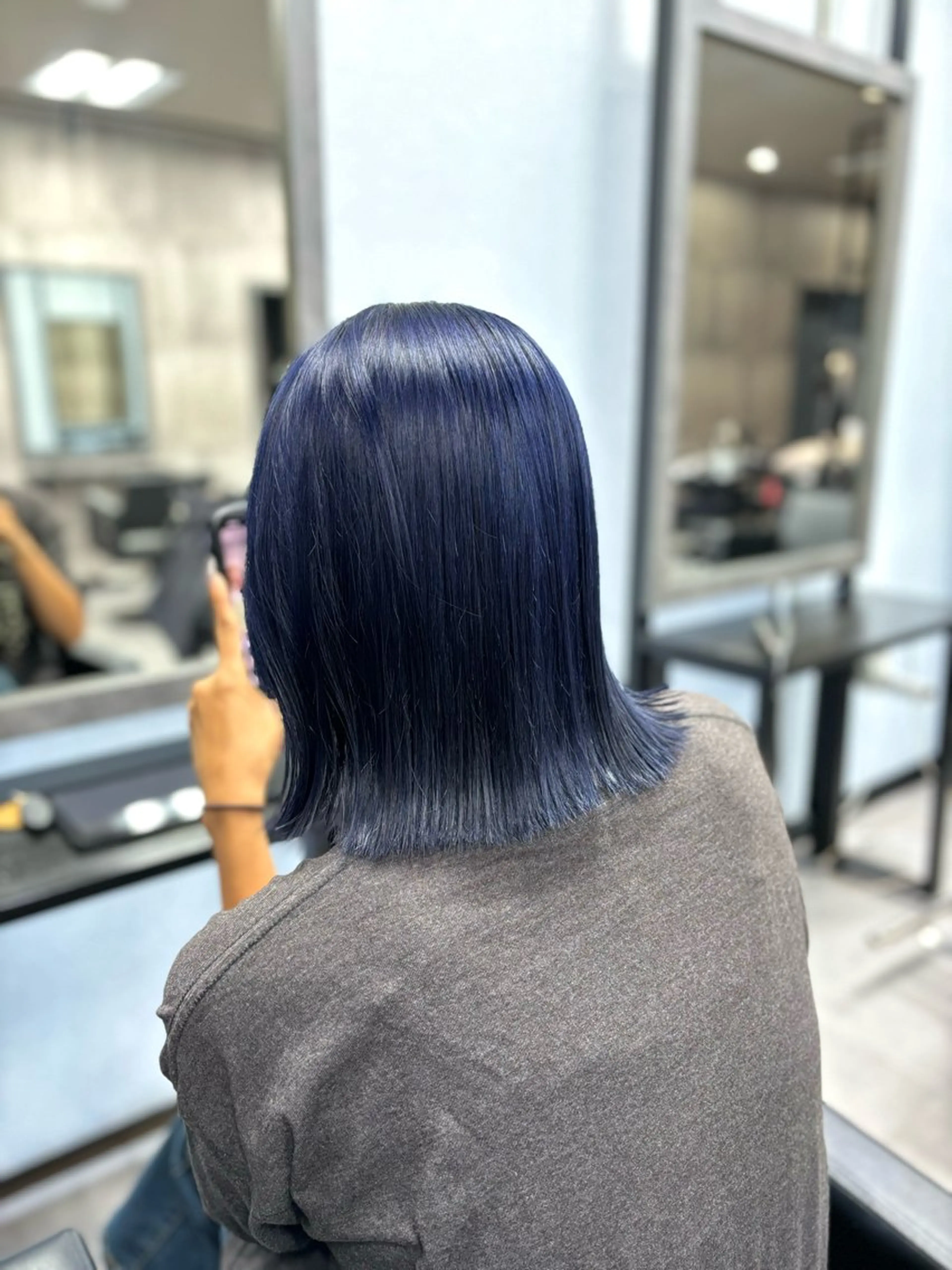 ミディアム カラー 加藤 藍のヘアスタイル