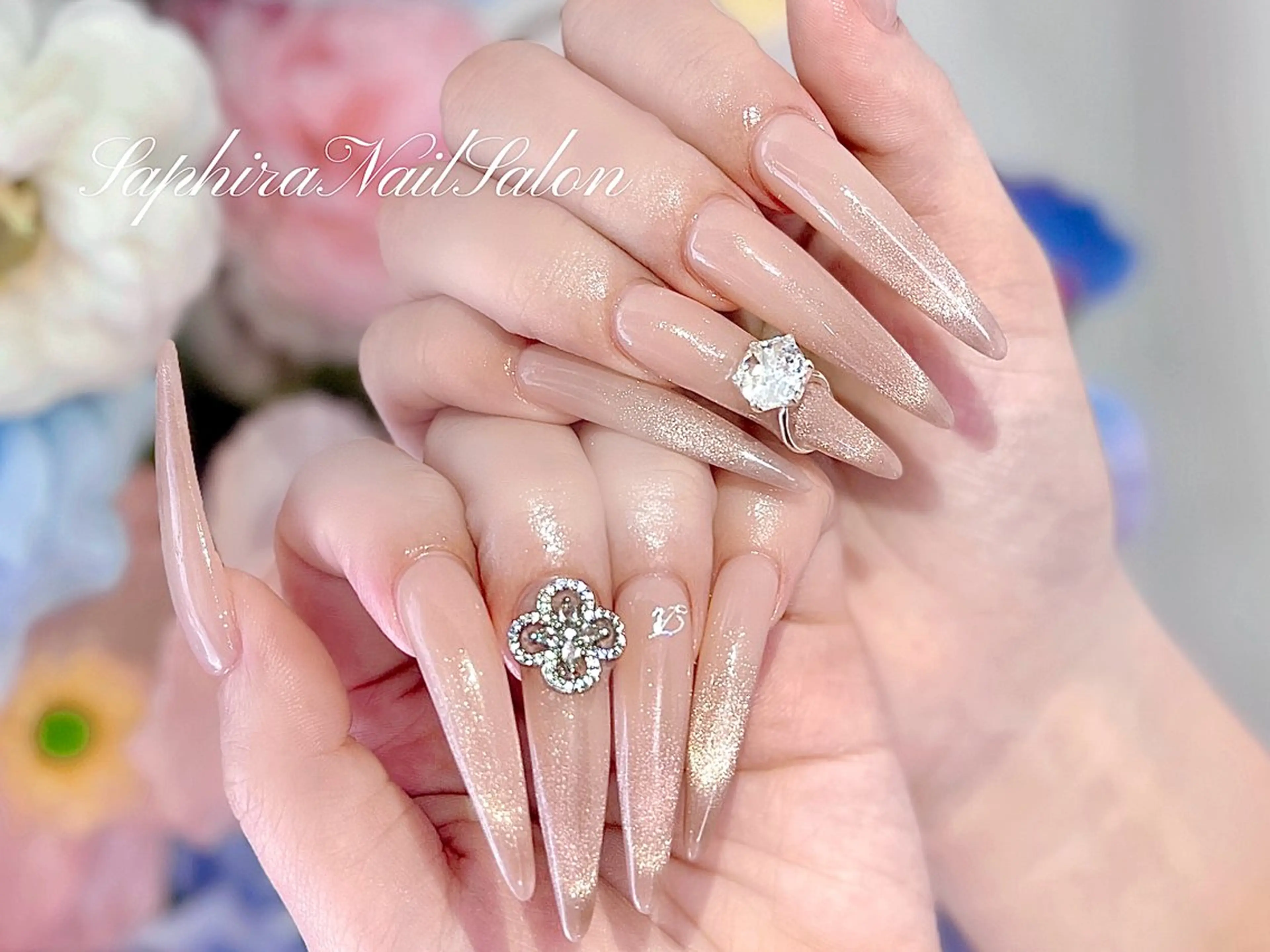 カラー ハンドネイル Saphiraネイル サロン錦糸町のネイルデザイン