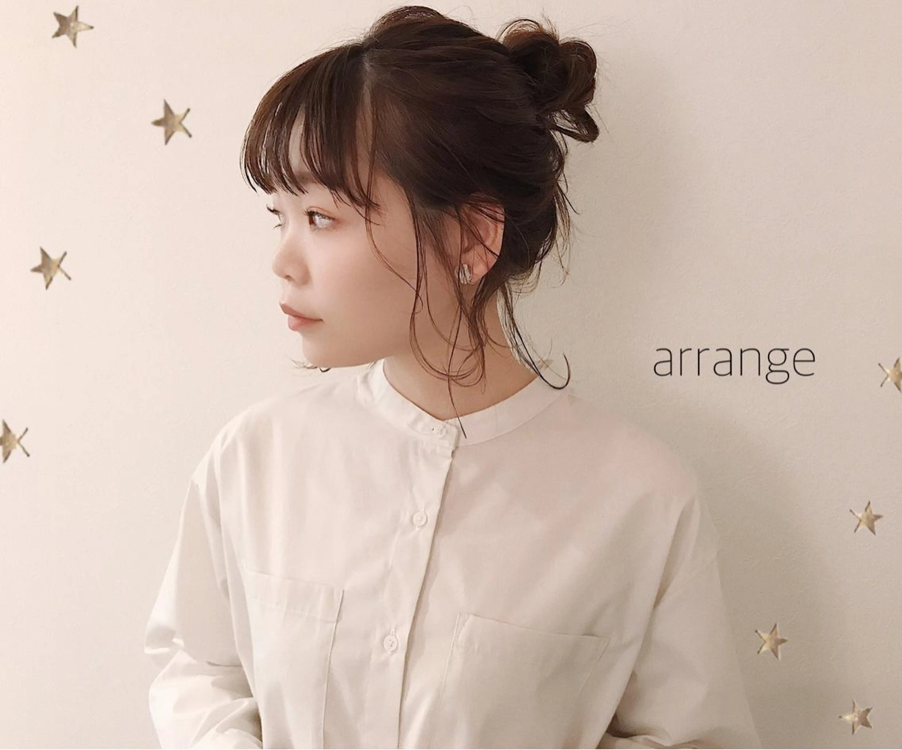 ミディアム ヘアアレンジ ヘアセット 市川 千夏のヘアスタイル